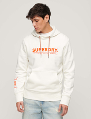 Superdry Sport - UTILITY SPORT LOGO LOOSE HOOD - džemperiai su gobtuvu - new chalk white - 1
