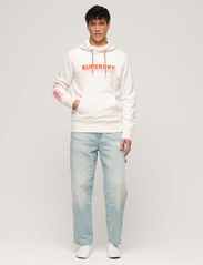 Superdry Sport - UTILITY SPORT LOGO LOOSE HOOD - džemperi ar kapuci - new chalk white - 4