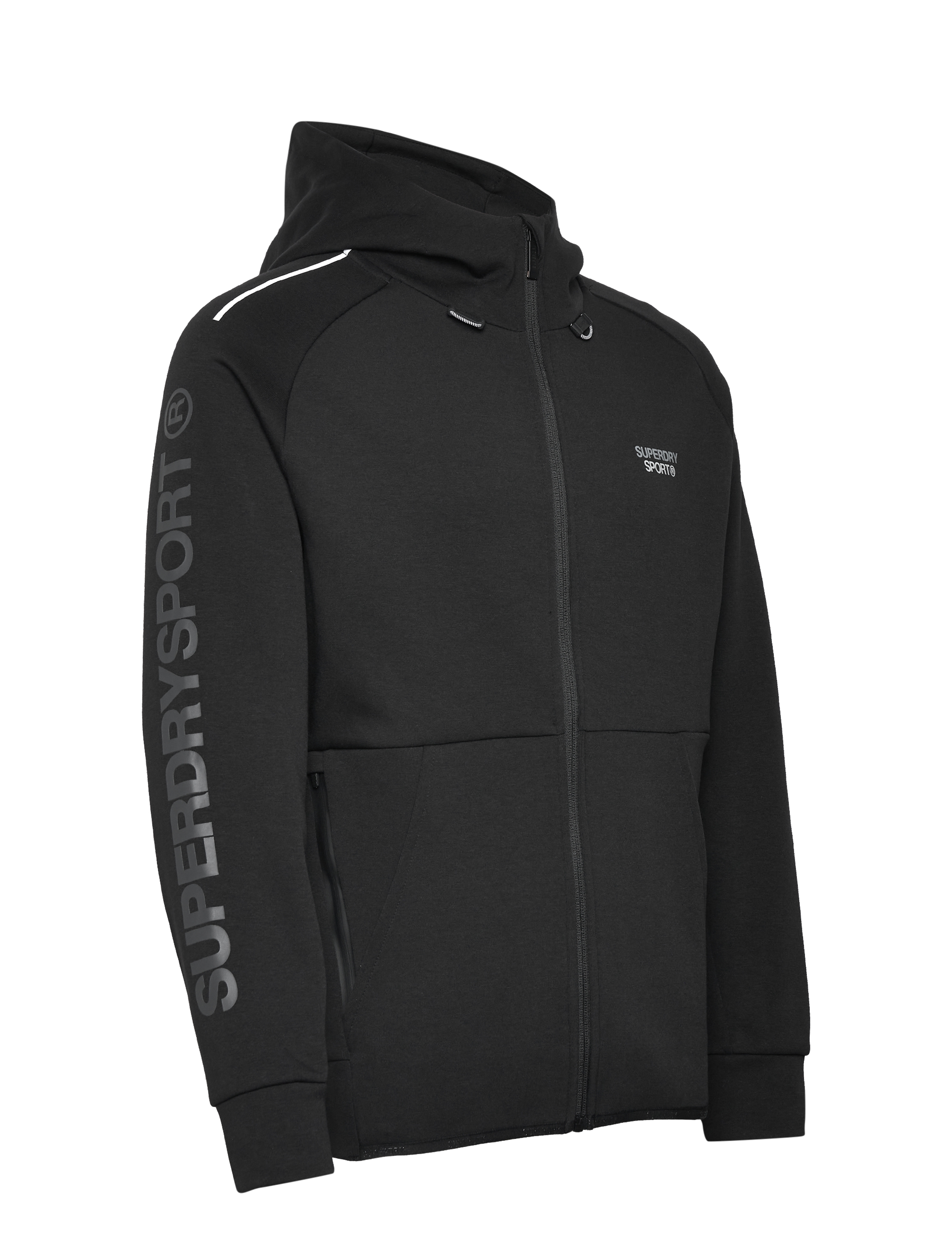 Superdry Sport - SPORT TECH LOGO LOOSE ZIP HOOD - black - 3