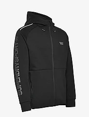 Superdry Sport - SPORT TECH LOGO LOOSE ZIP HOOD - džemperi ar kapuci - black - 4