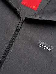 Superdry Sport - SPORT TECH LOGO LOOSE ZIP HOOD - džemperi ar kapuci - dark slate grey - 6