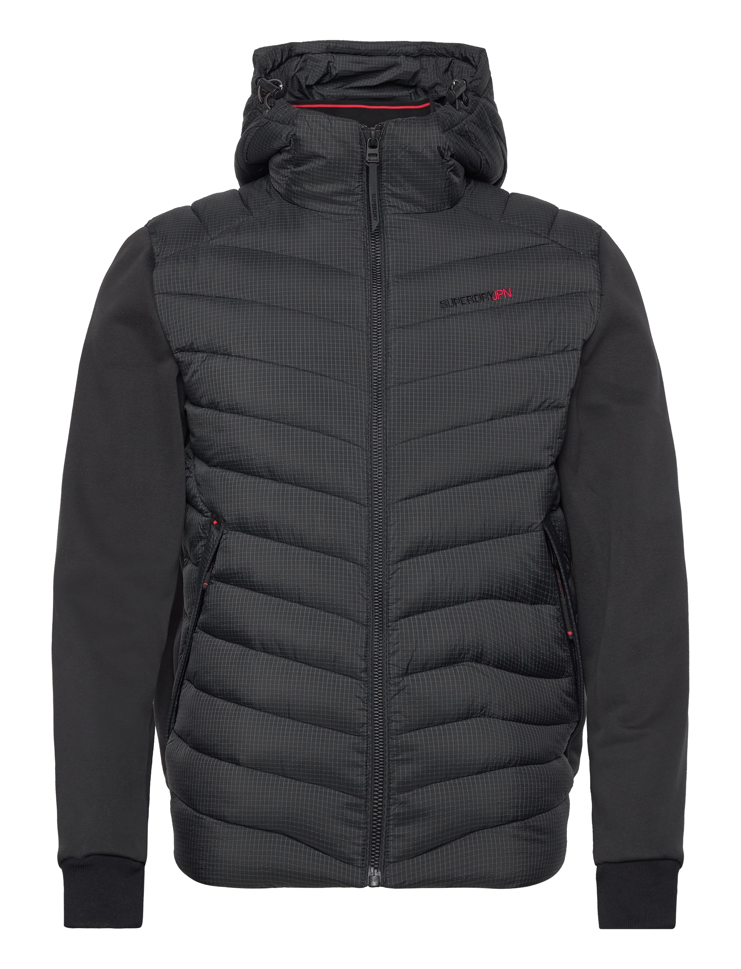 Superdry Sport - HOODED STORM HYBRID PADDED JKT - black - 1