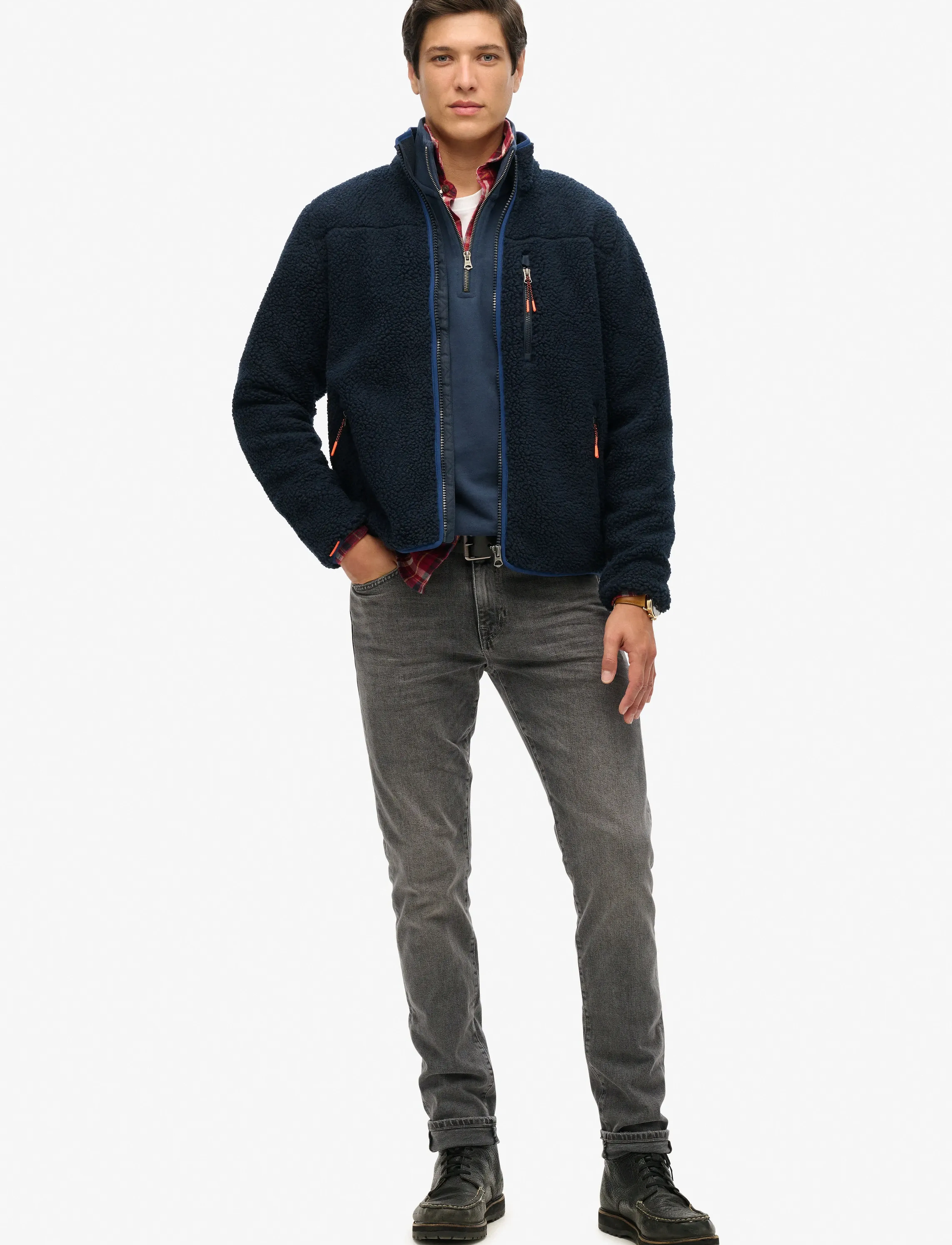 Superdry Sport OUTDOOR FULL ZIP FLEECE - Superdry Sport - ECLIPSE NAVY / navy