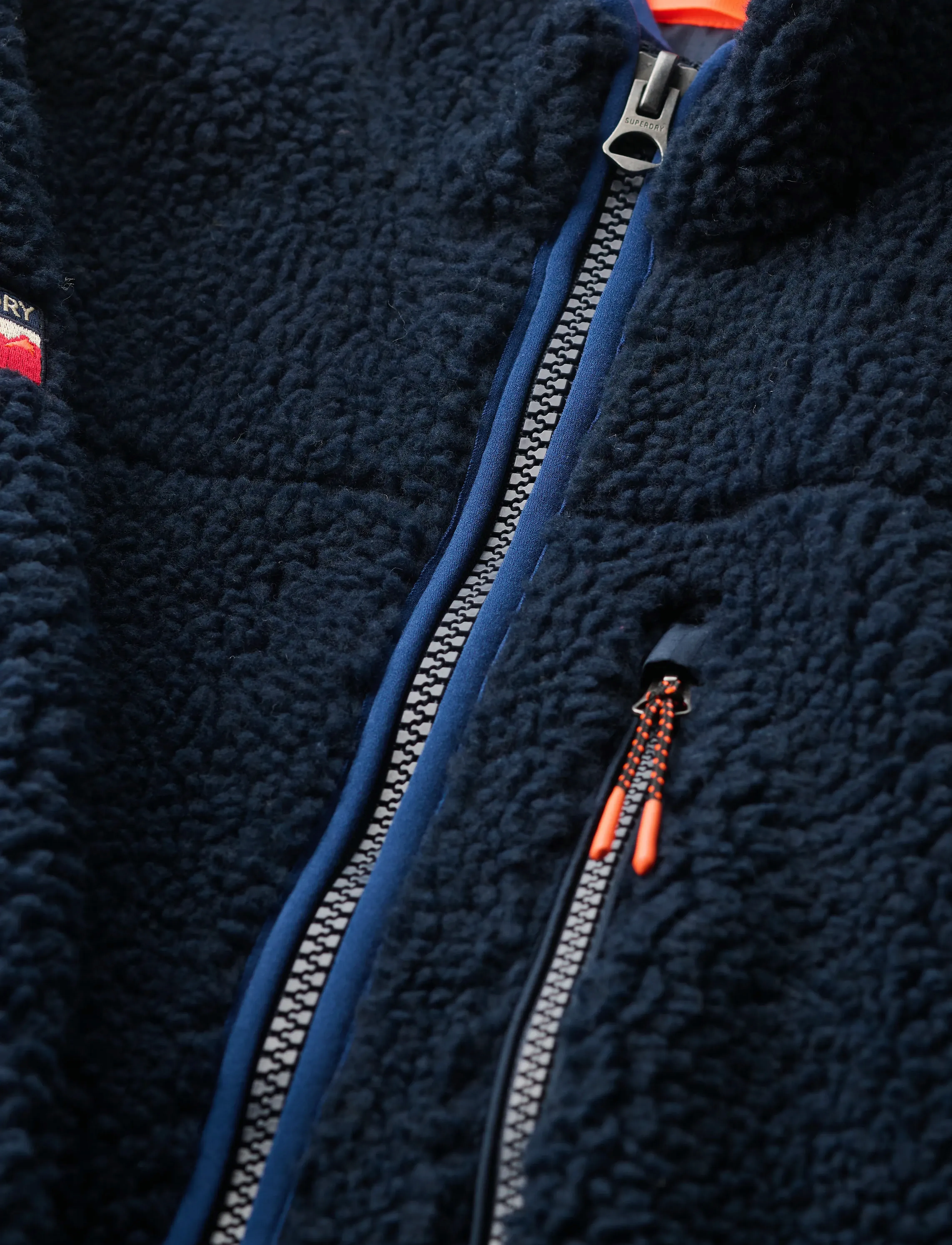 Superdry Sport - OUTDOOR FULL ZIP FLEECE - teddy-truien - eclipse navy - 3