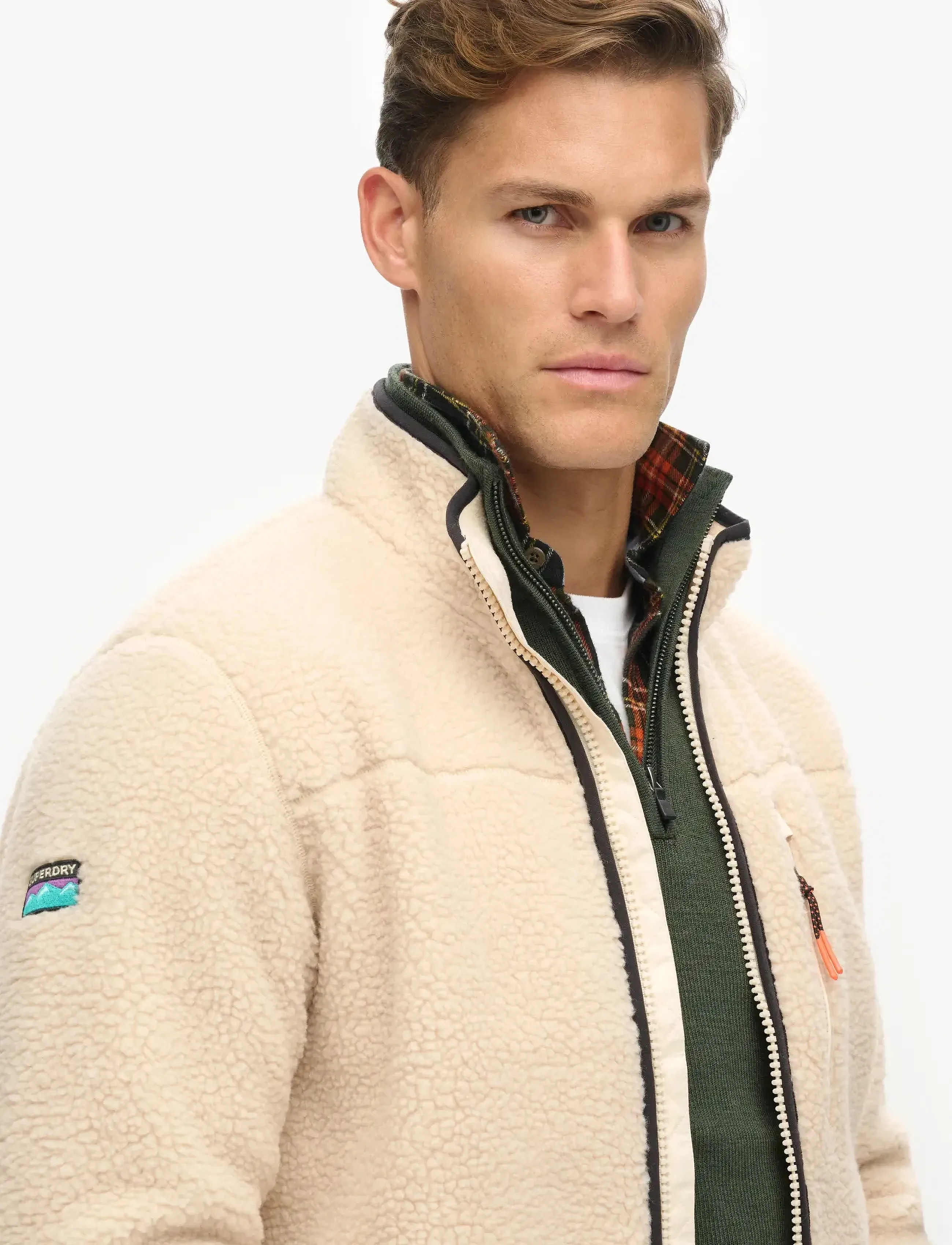 Superdry Sport - OUTDOOR FULL ZIP FLEECE - fleecetrøjer - oatmeal beige - 3