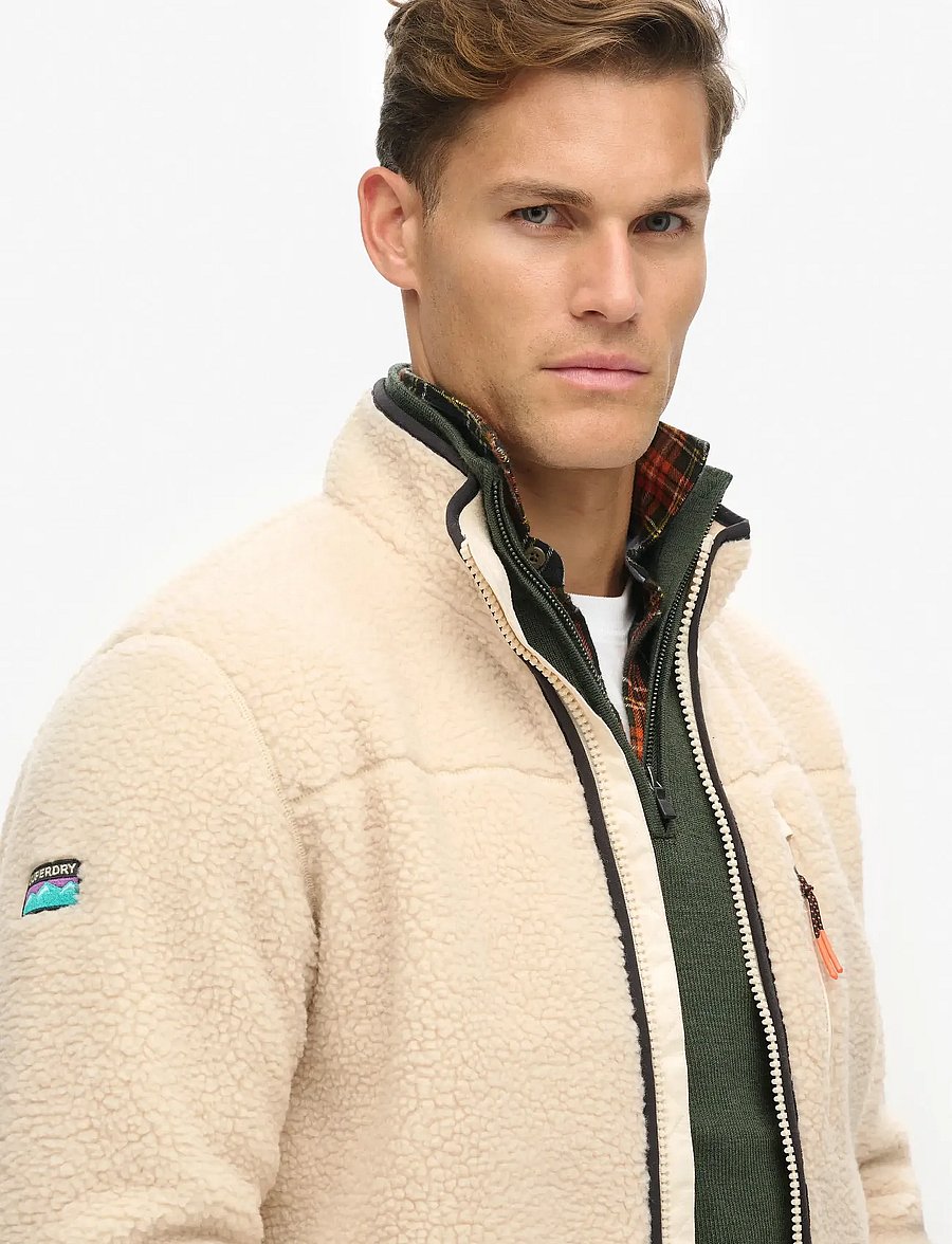 Superdry Sport - OUTDOOR FULL ZIP FLEECE - fleecetrøjer - oatmeal beige - 3