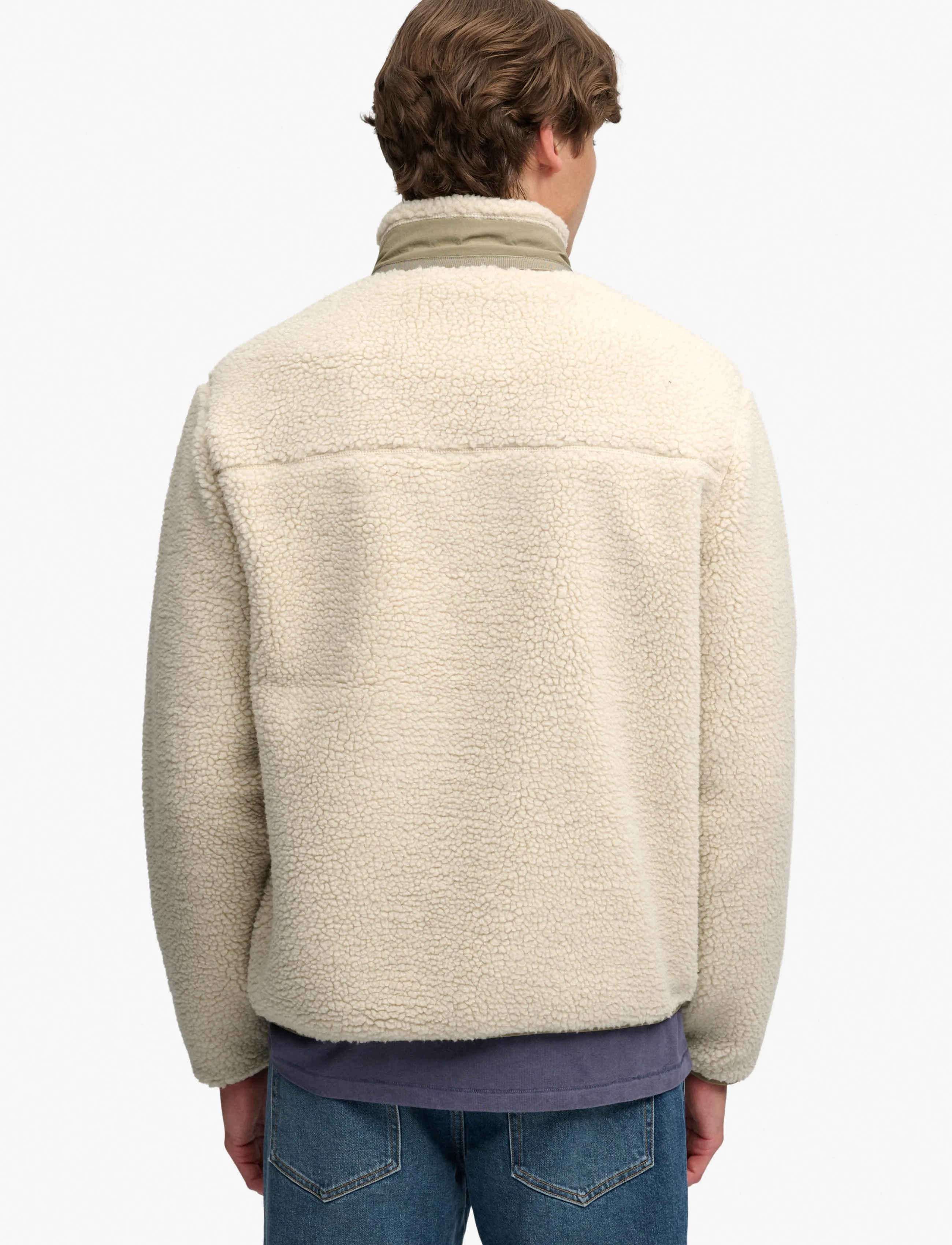 Superdry Sport - MOUNTAIN FULL ZIP FLEECE - kampsunid ja vahekihid - overcast beige/silver sage - 2