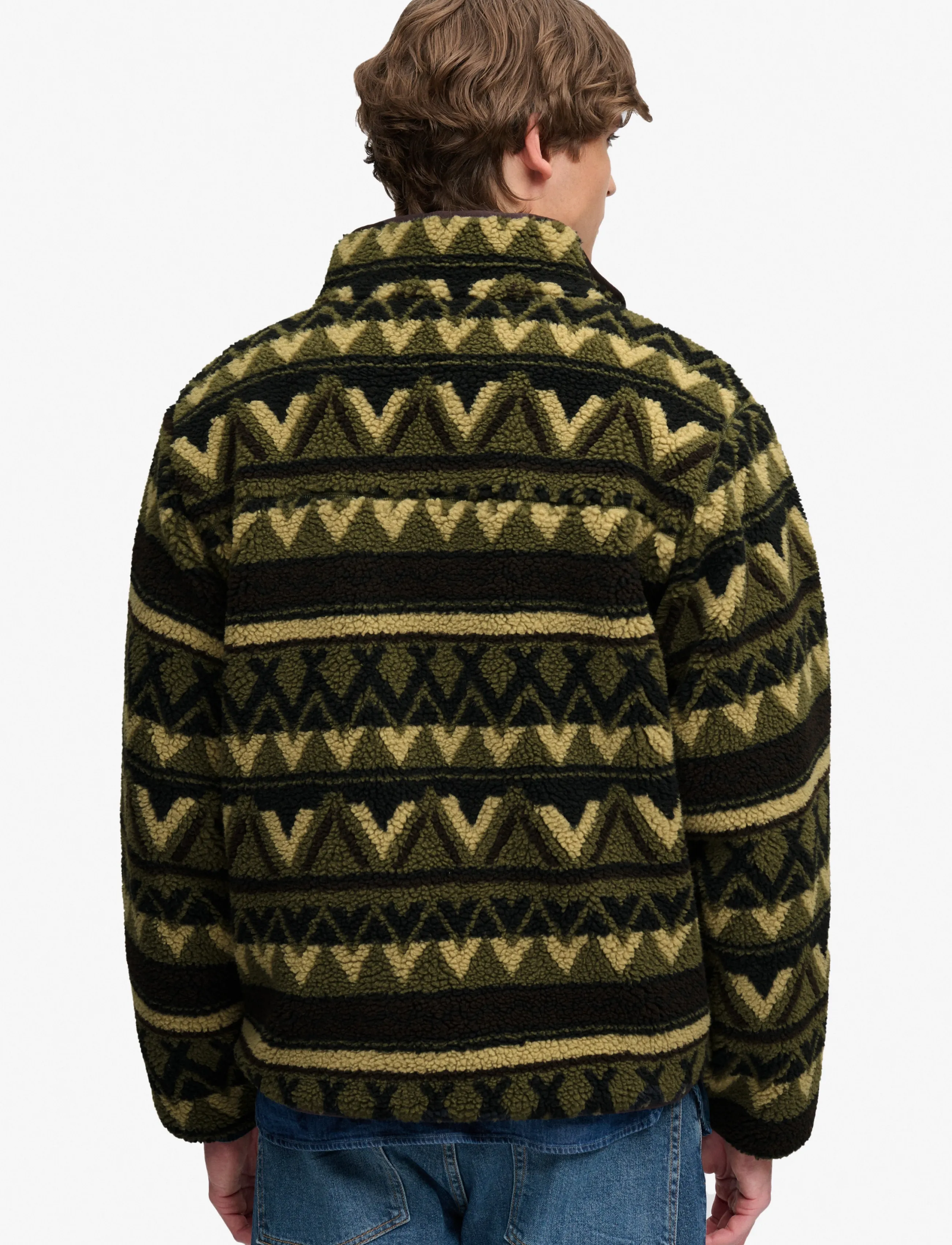 Superdry Sport Abstract Fleece Zip Through tröjor herr – bild 9