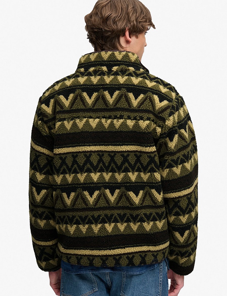 Superdry Sport - ABSTRACT FLEECE ZIP THROUGH - fleece-pullover - snow peak green - 2