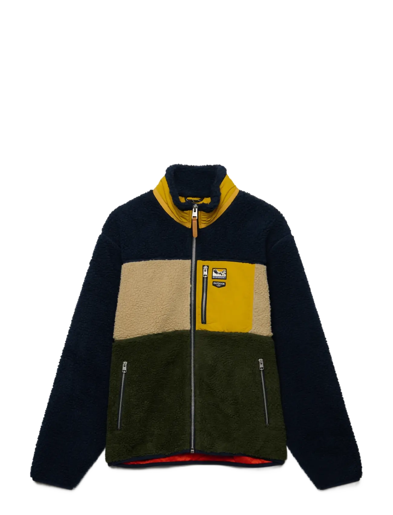 Superdry Sport COLOUR BLOCK RETRO ZIP FLEECE - Neuheiten - ECLIPSE NAVY MIX / navy