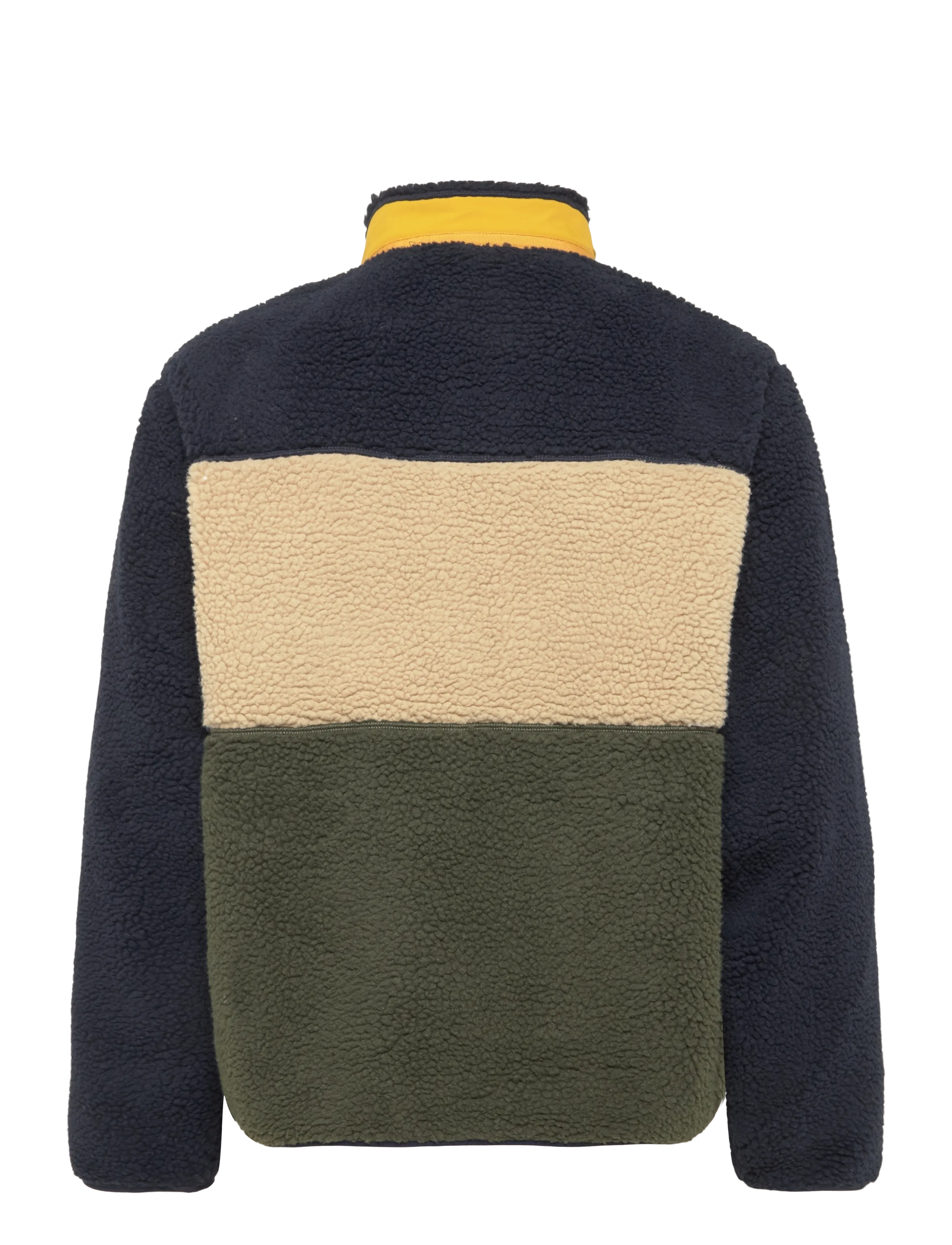 Superdry Sport - COLOUR BLOCK RETRO ZIP FLEECE - kampsunid ja vahekihid - eclipse navy mix - 2
