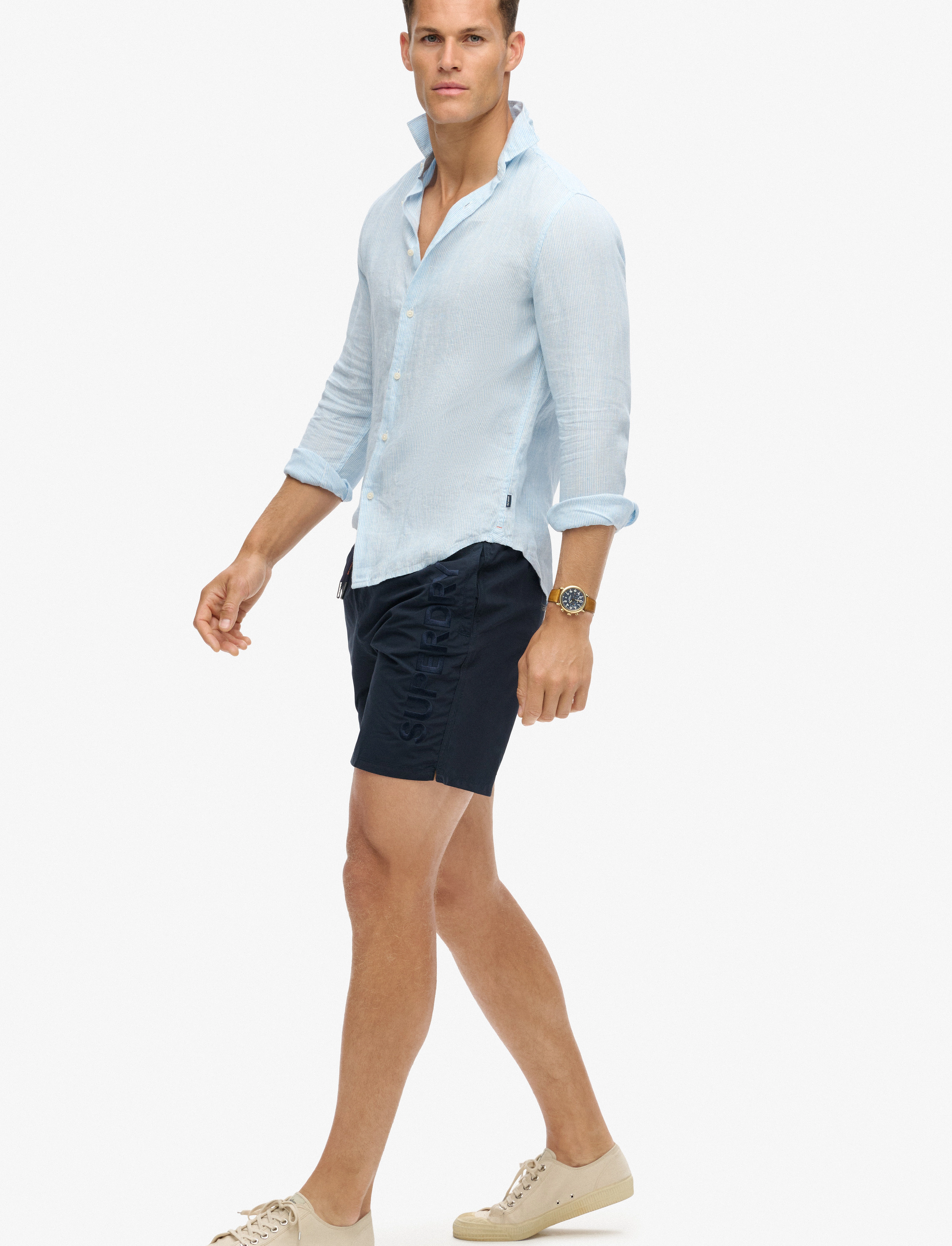 Superdry Sport - PREMIUM EMB 17" SWIM SHORT - eclipse navy - 4