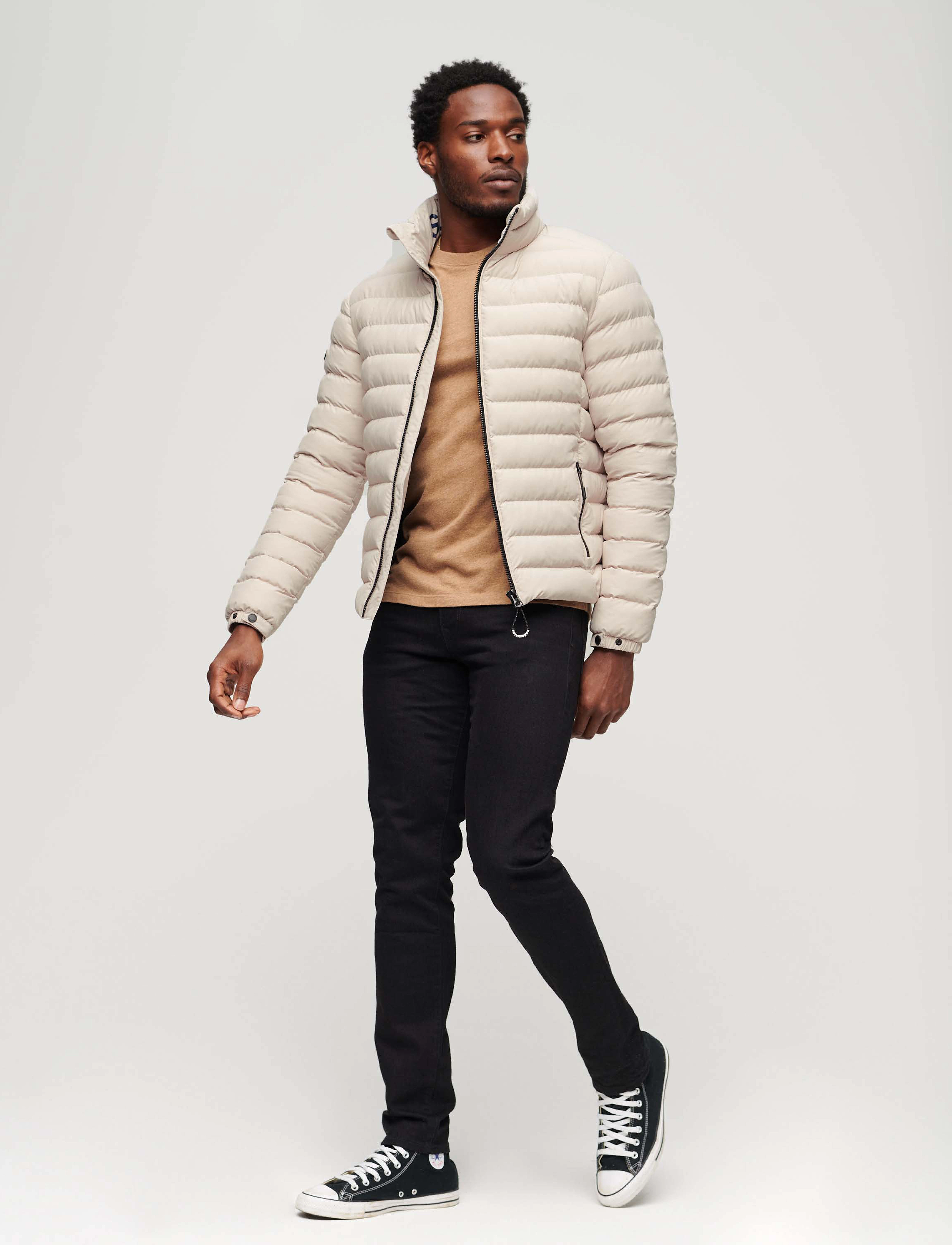 Superdry Sport - FUJI PRINT PADDED JACKET - vinterjakker - chateau grey - 4