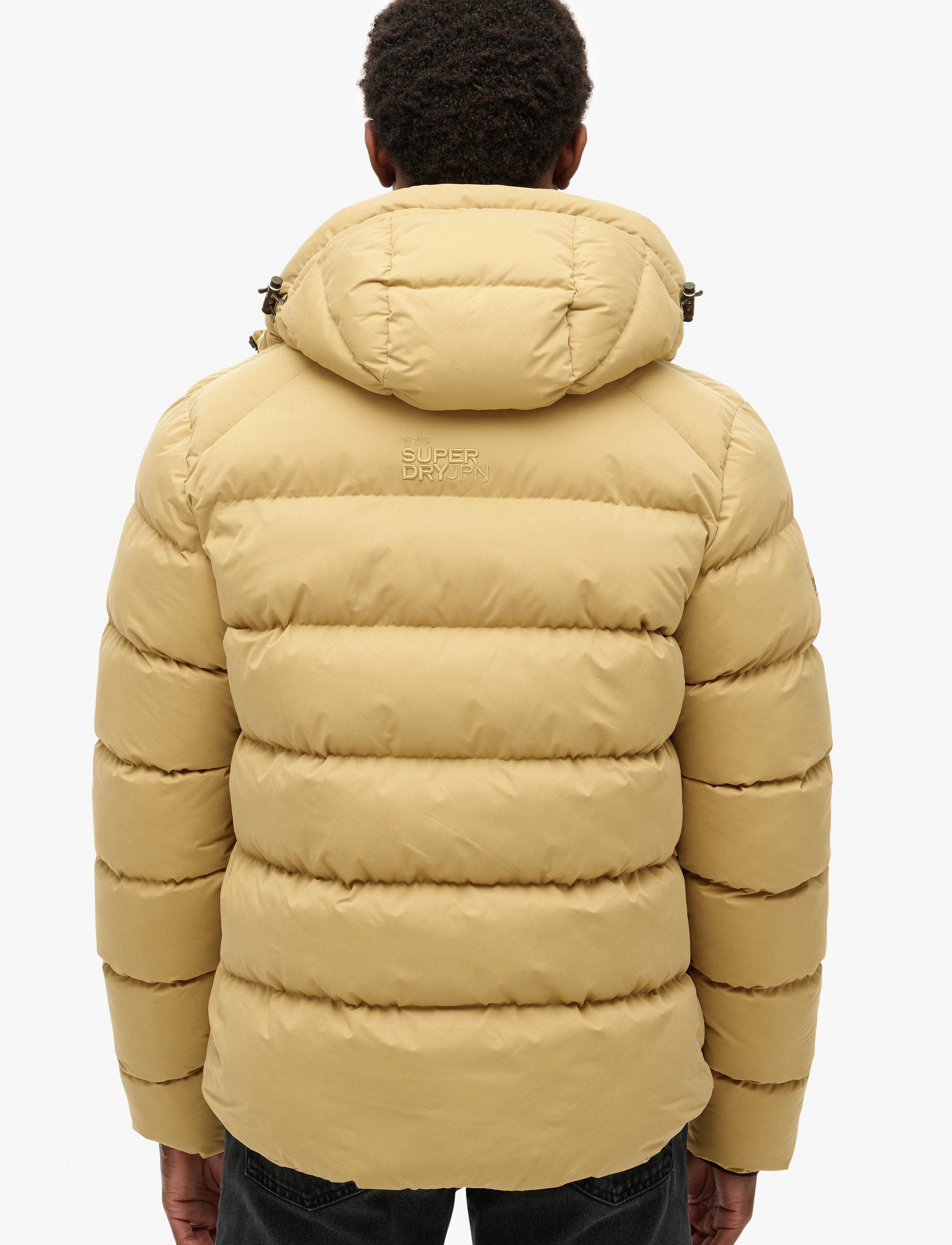 Superdry Sport - HOODED MICROFIBRE SPORT PUFFER - rock stone - 5