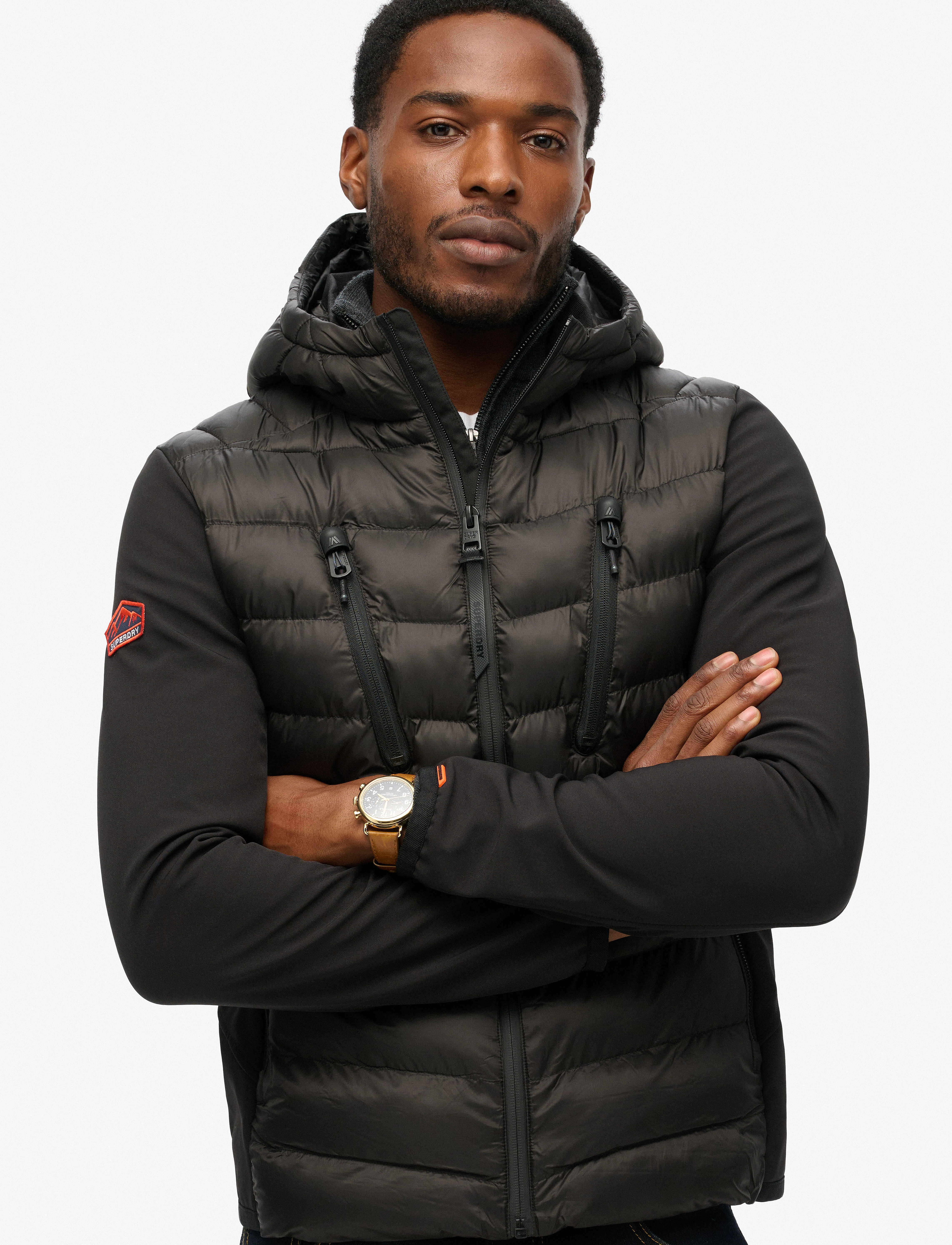 Superdry Sport - HOODED STORM SOFTSHELL JKT - black - 3