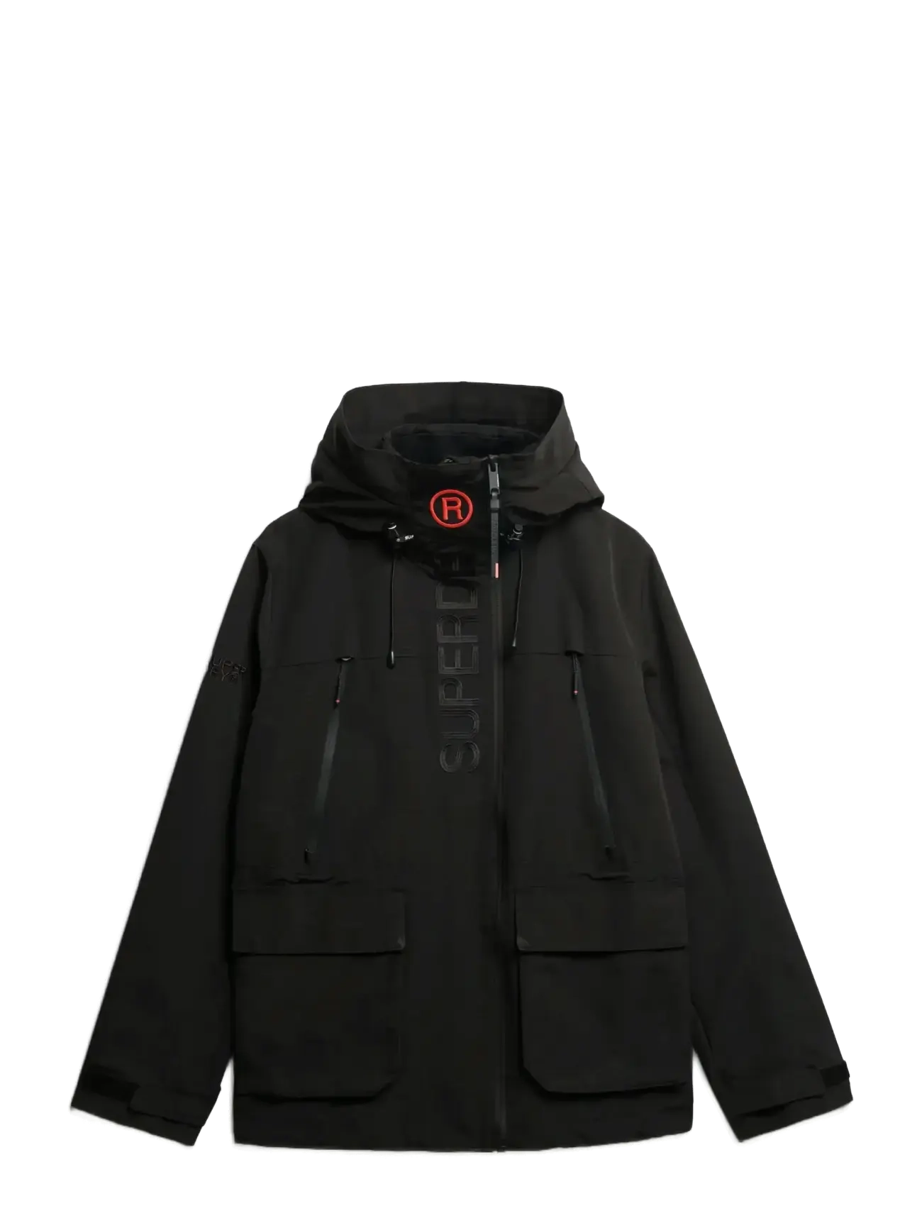 Superdry Sport HOOD ULTIMATE EMB WINDBREAKER - Parkas - BLACK / black