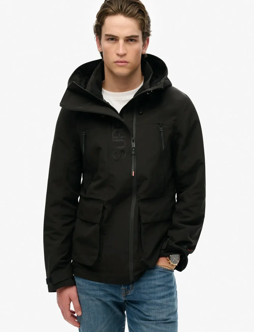 Superdry Sport - HOOD ULTIMATE EMB WINDBREAKER - winterjacken - black - 3
