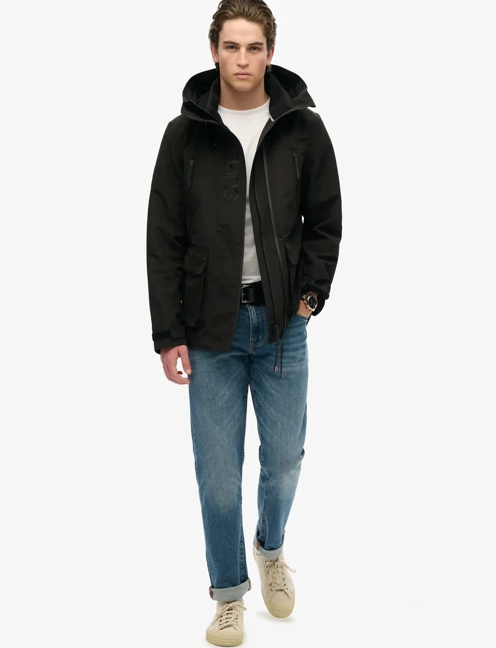 Superdry Sport - HOOD ULTIMATE EMB WINDBREAKER - winterjacken - black - 4