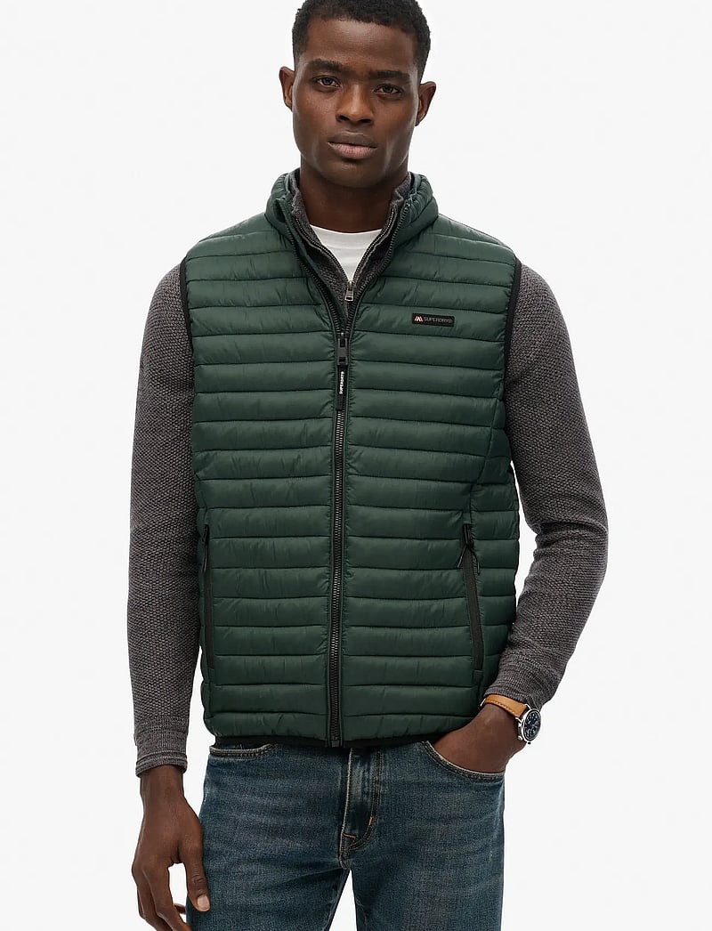 Superdry Sport - FUJI LITE PADDED GILET - västar - eagle green - 4