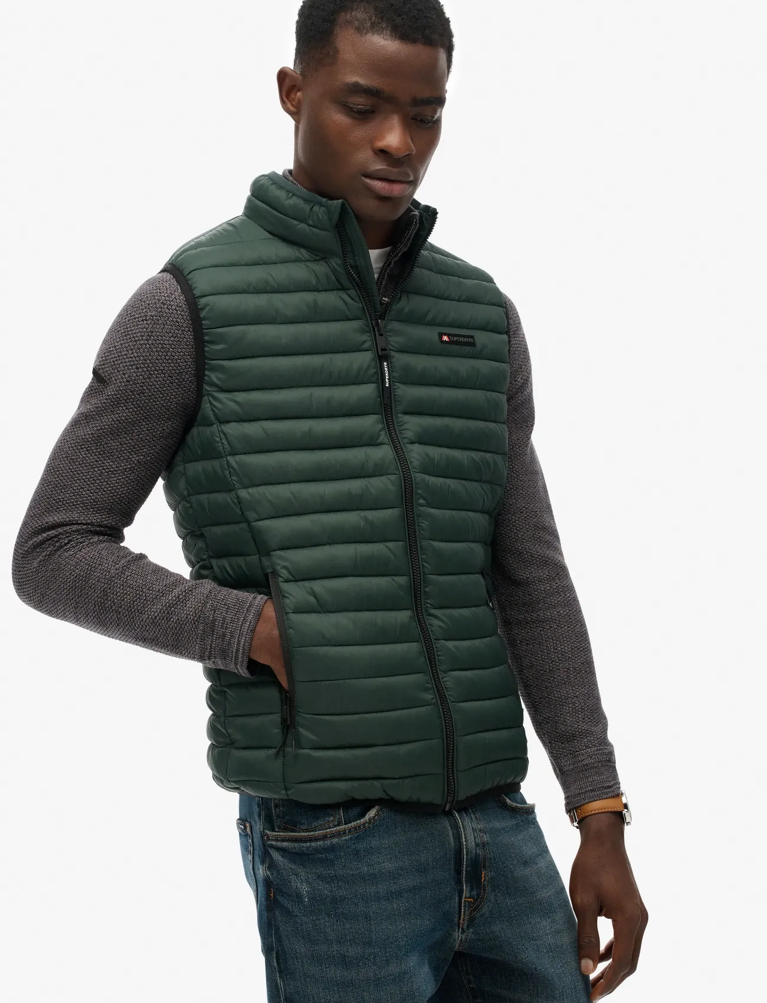 Superdry Sport - FUJI LITE PADDED GILET - westen - eagle green - 5