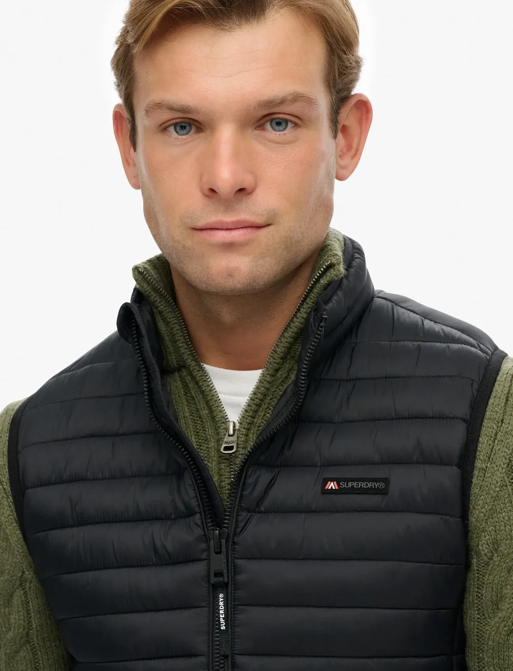 Superdry Sport - FUJI LITE PADDED GILET - westen - jet black - 3