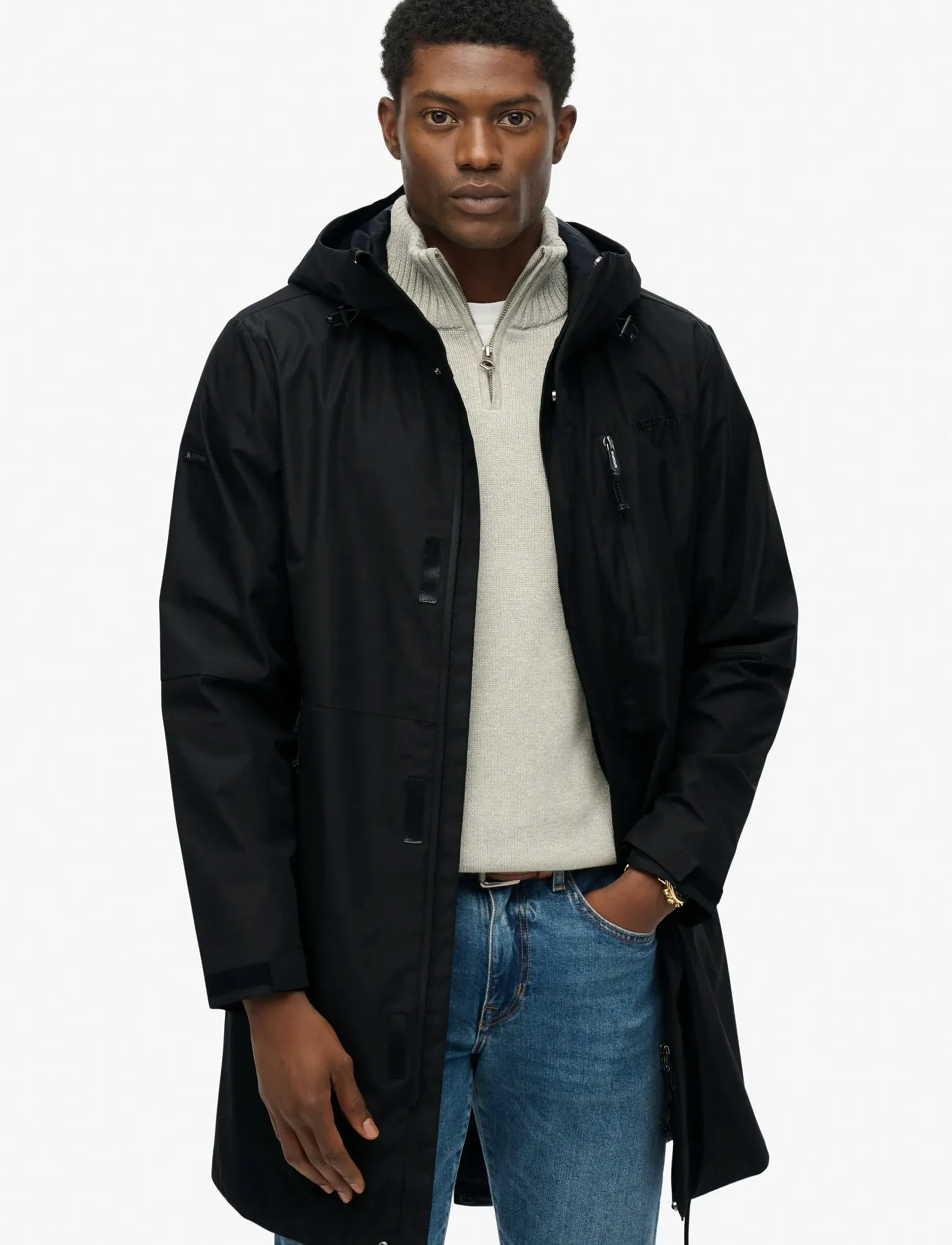 Hooded Tech Fishtail Parka