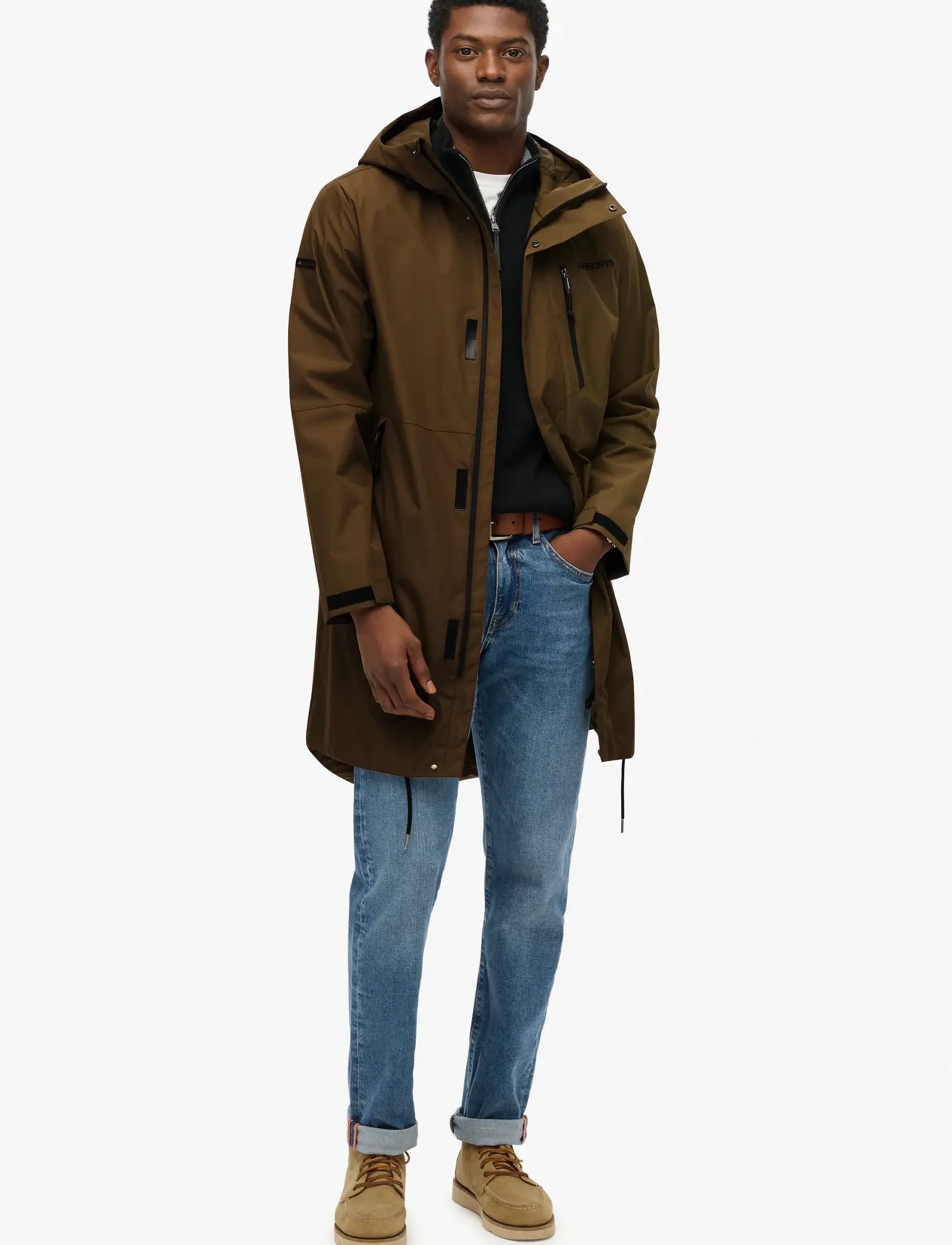 Hooded Tech Fishtail Parka 7