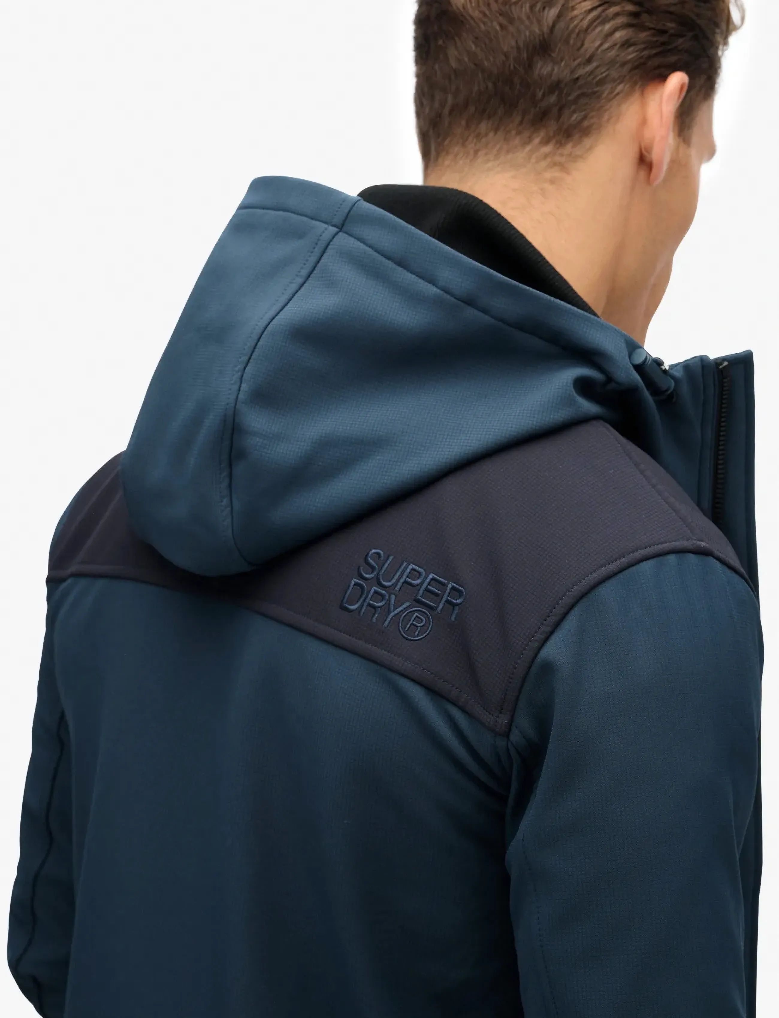 Superdry Sport - HOODED SOFTSHELL TECH TREKKER - outdoor jacken - flex navy - 4