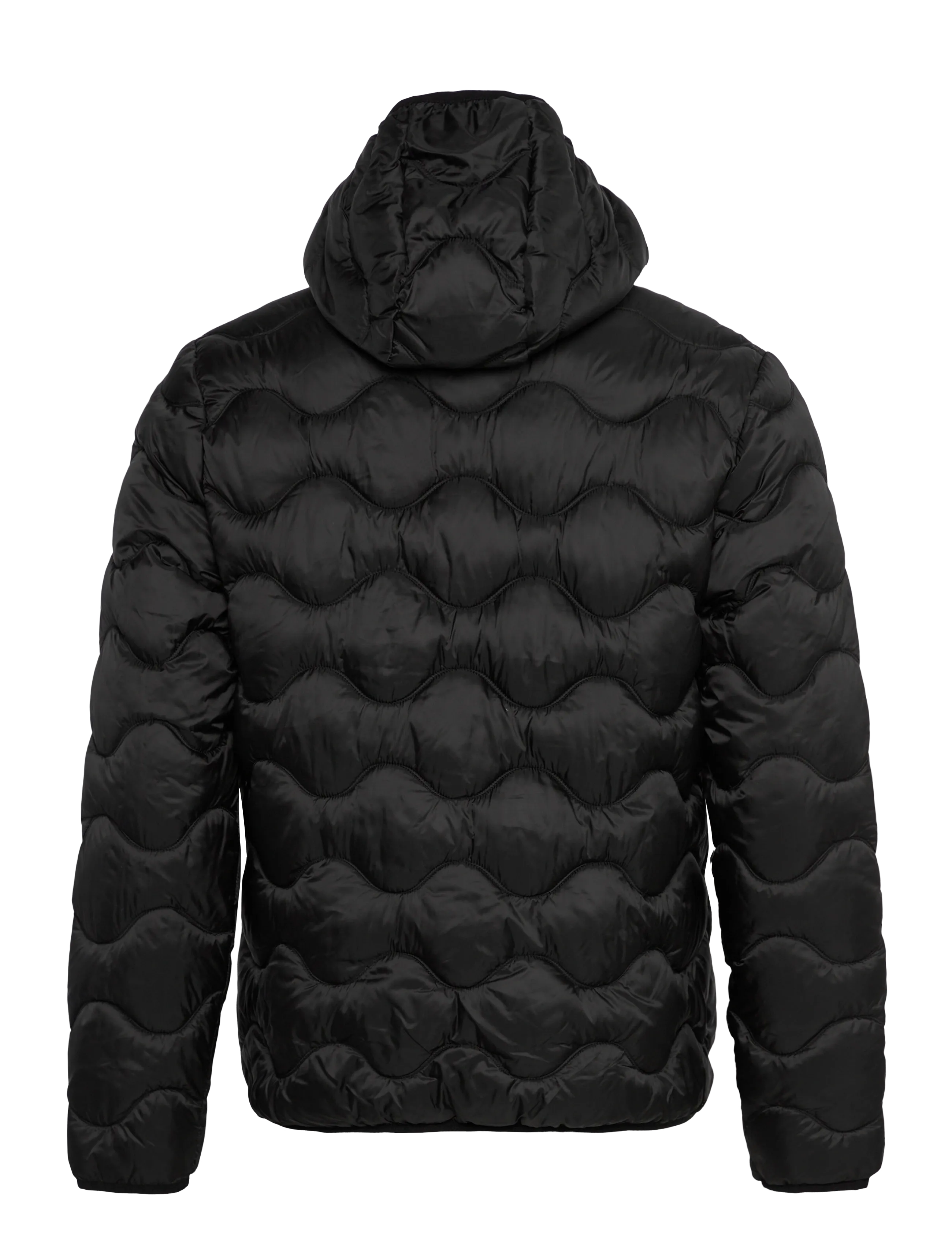 Superdry Sport - HOODED QUILTED WAVE PADDED JKT - daunenjacken - jet black - 2