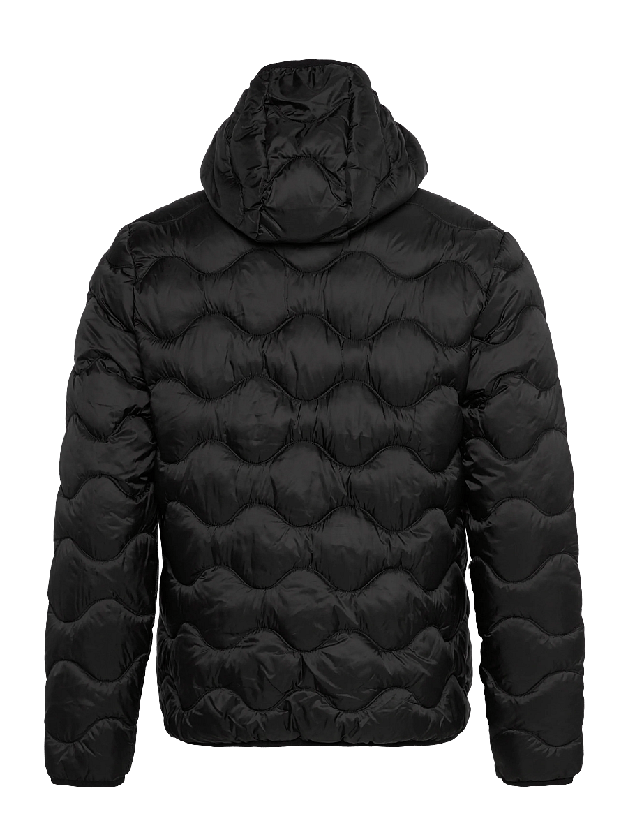 Superdry Sport - HOODED QUILTED WAVE PADDED JKT - daunenjacken - jet black - 2