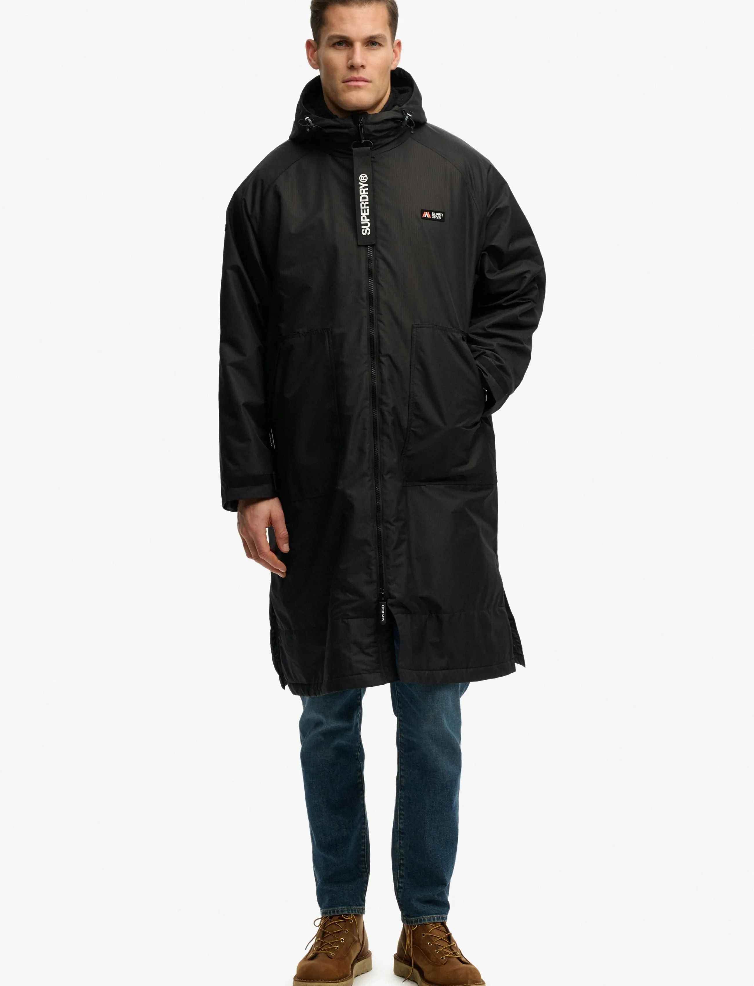 Superdry Sport - SUPERDRY ROBE - parkas - black/black - 4