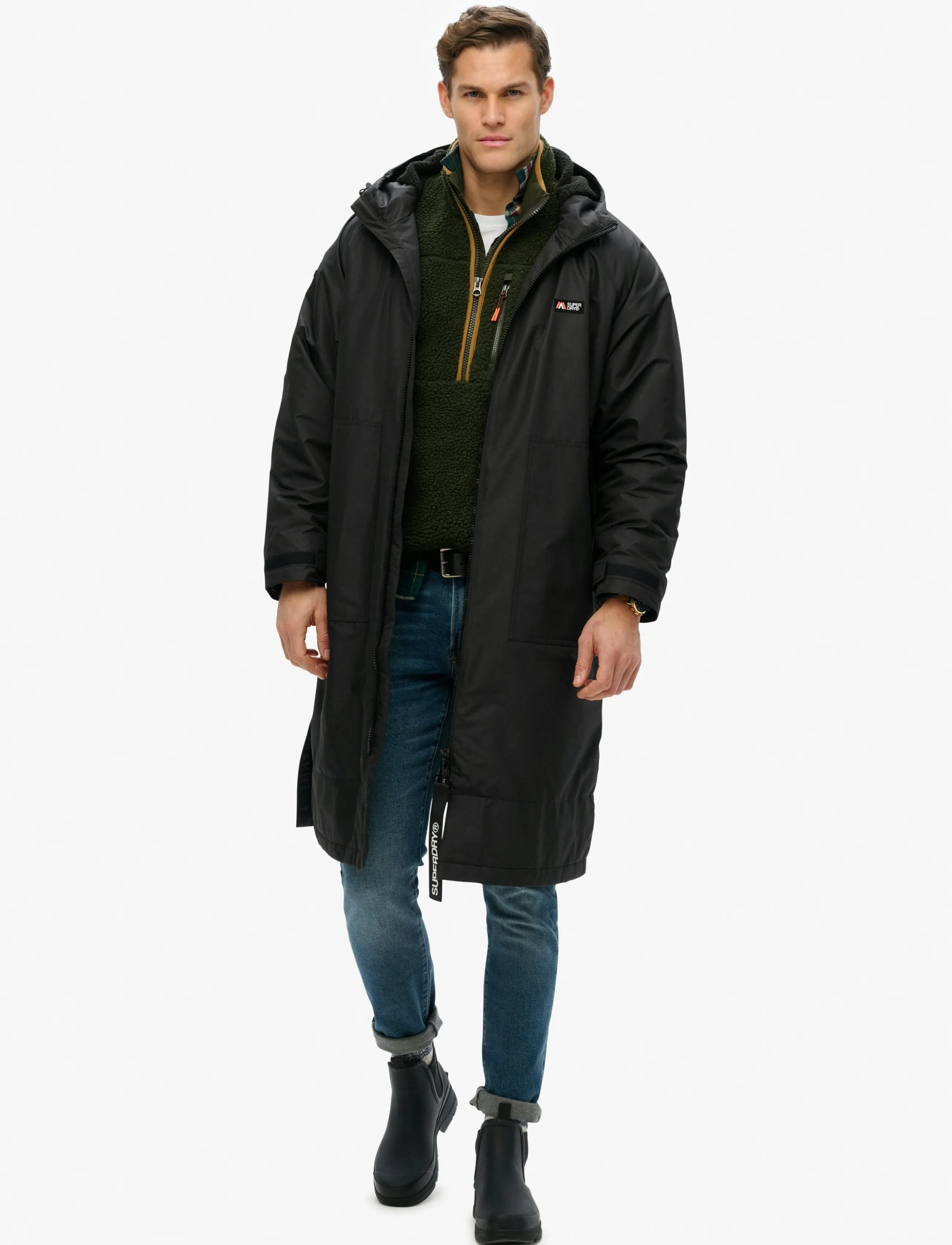 Superdry Sport - SUPERDRY ROBE - parkas - black/black - 5