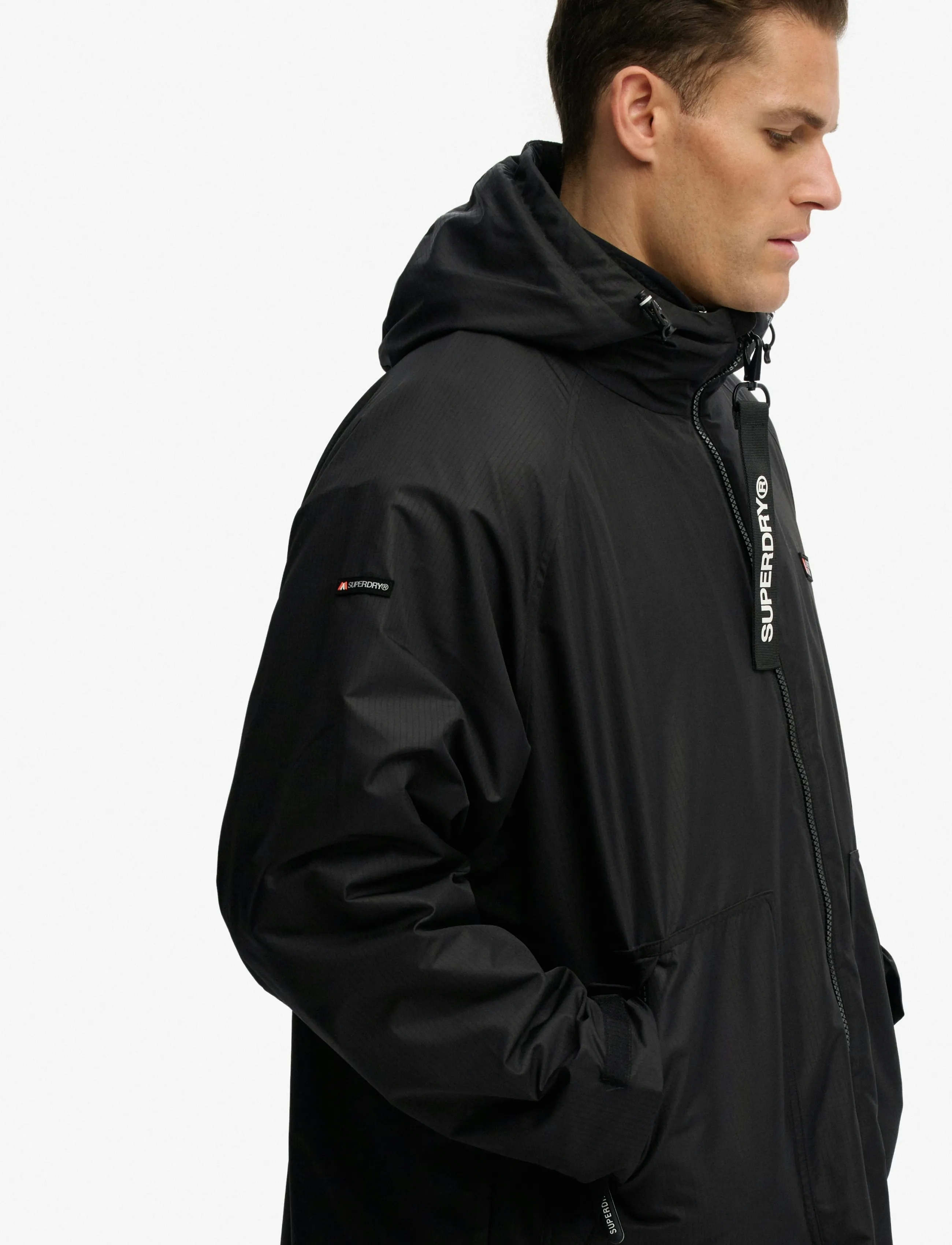 Superdry Sport SUPERDRY ROBE - Kläder - BLACK/BLACK / black