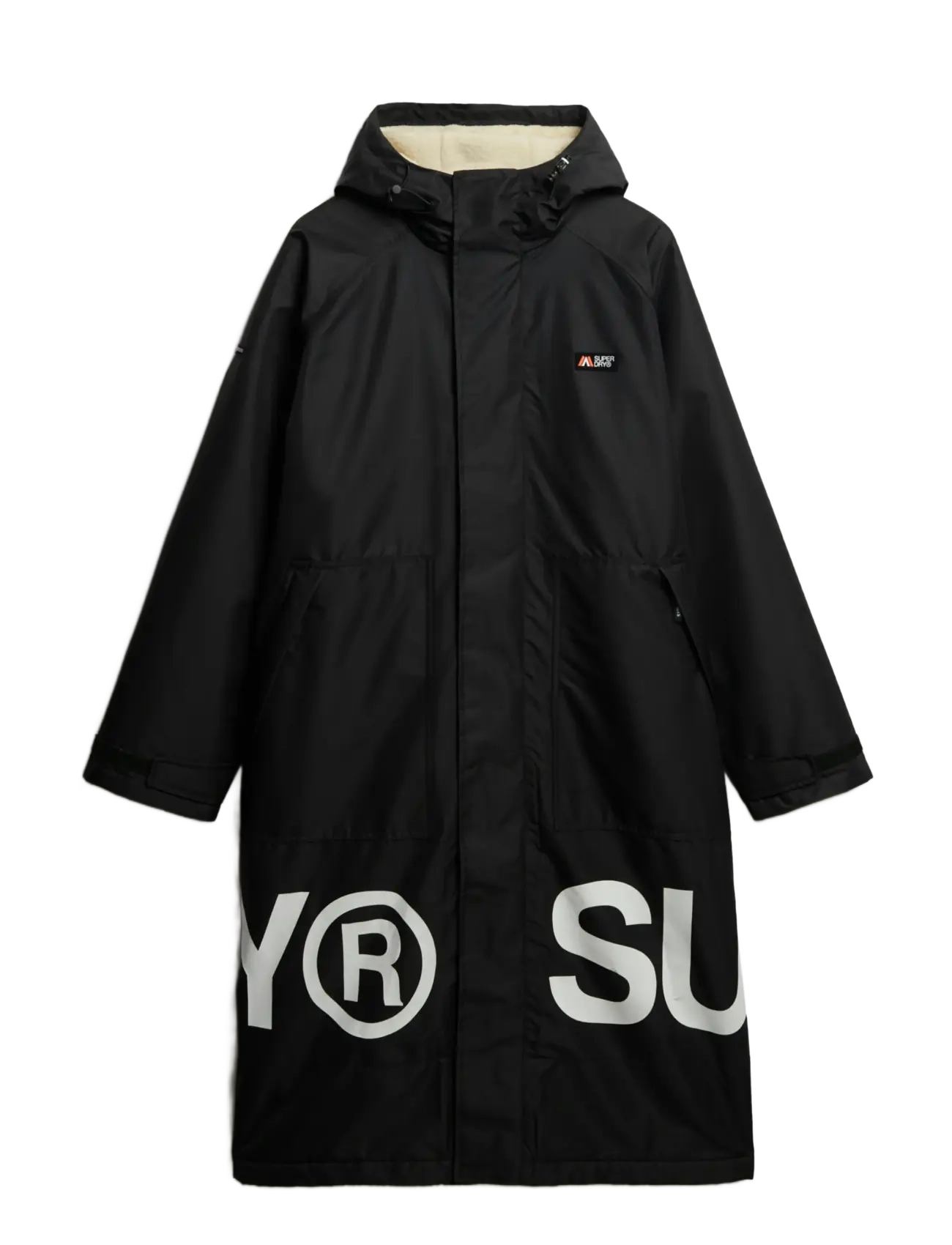 Superdry Sport - SUPERDRY ROBE - black/white - 1