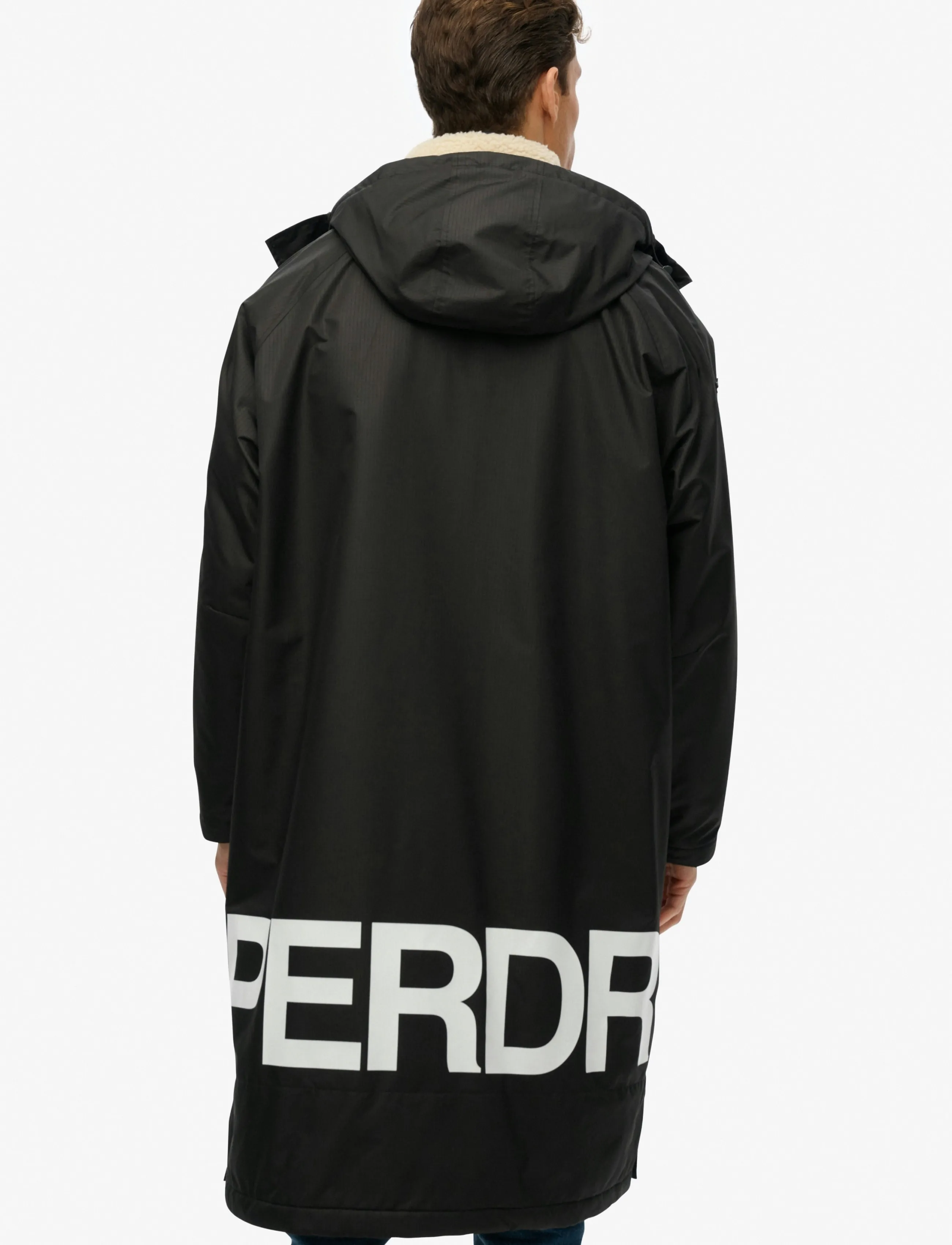 Superdry Sport - SUPERDRY ROBE - black/white - 2