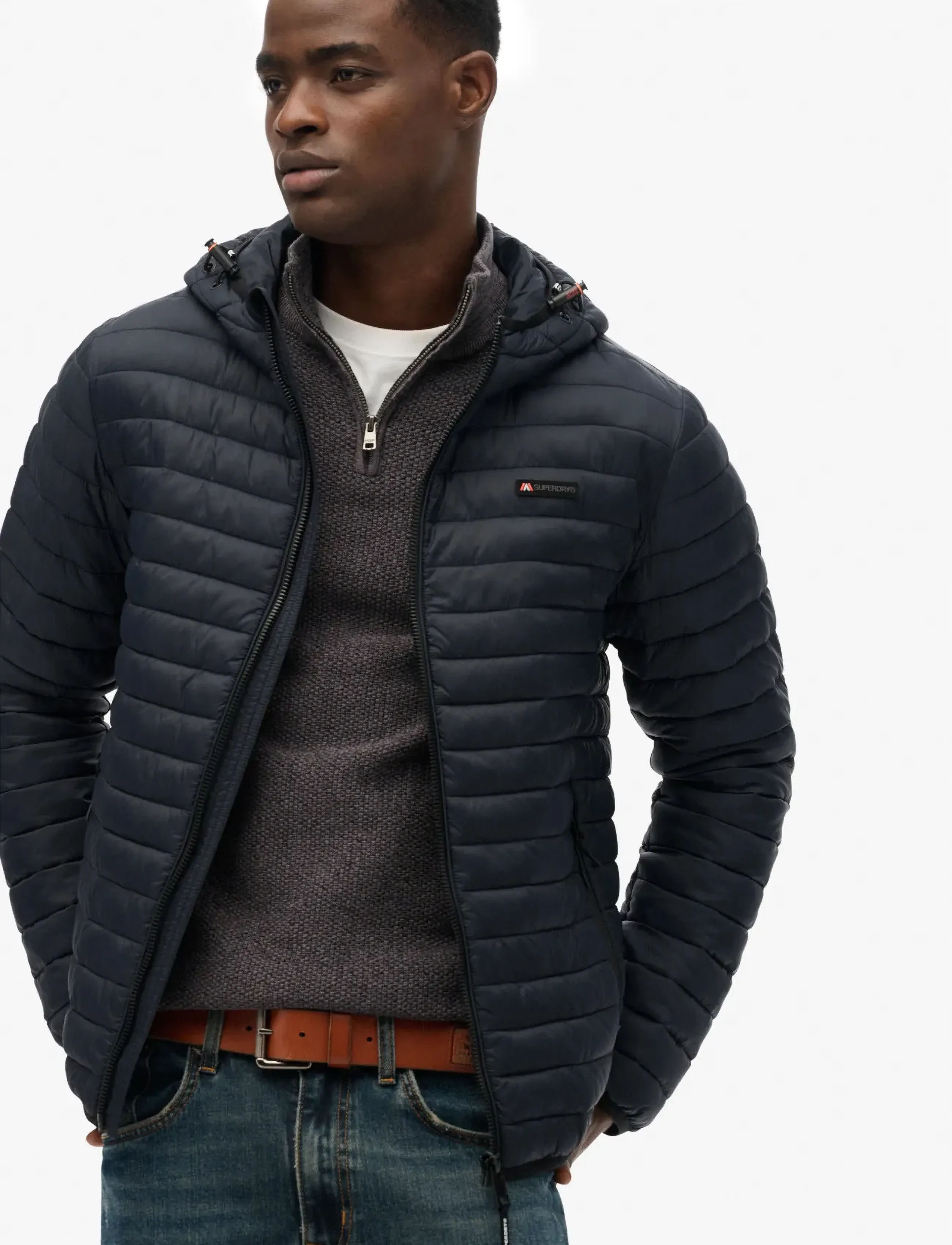 Superdry Sport - HOODED FUJI LITE JACKET - spring jackets - eclipse navy - 4