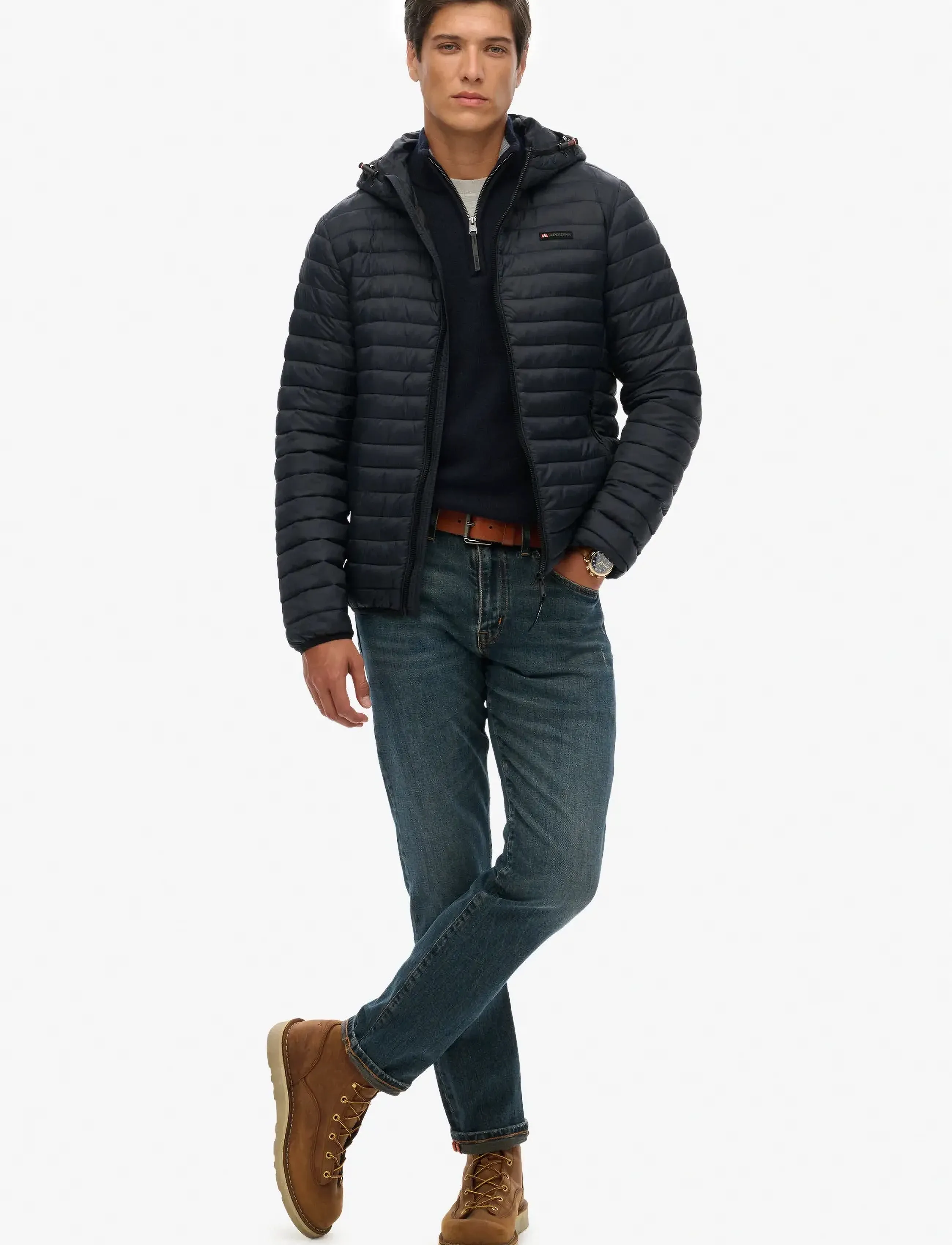 Superdry Sport - HOODED FUJI LITE JACKET - spring jackets - eclipse navy - 5