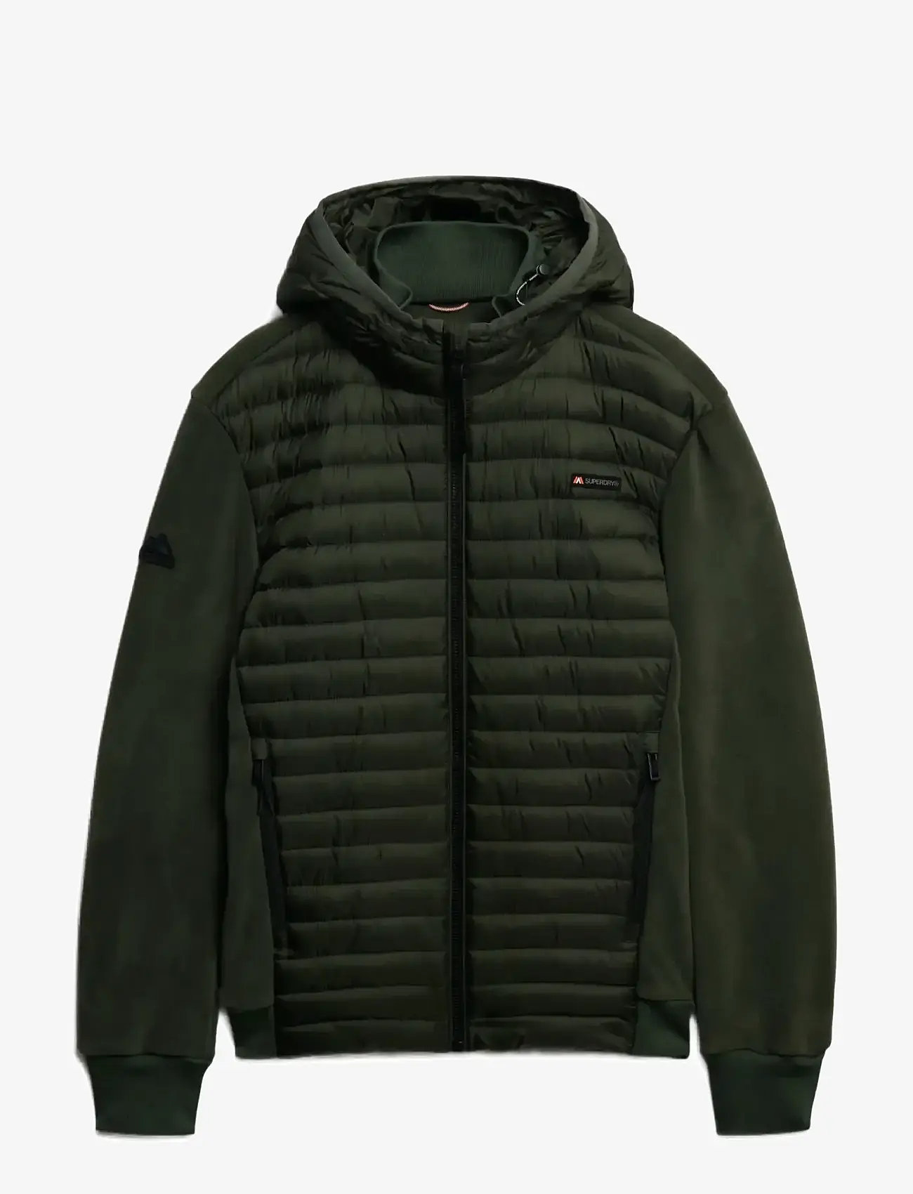 Superdry Sport - HOOD STORM FLEECE HYBRID JKT - kevadjoped - ivy green - 1