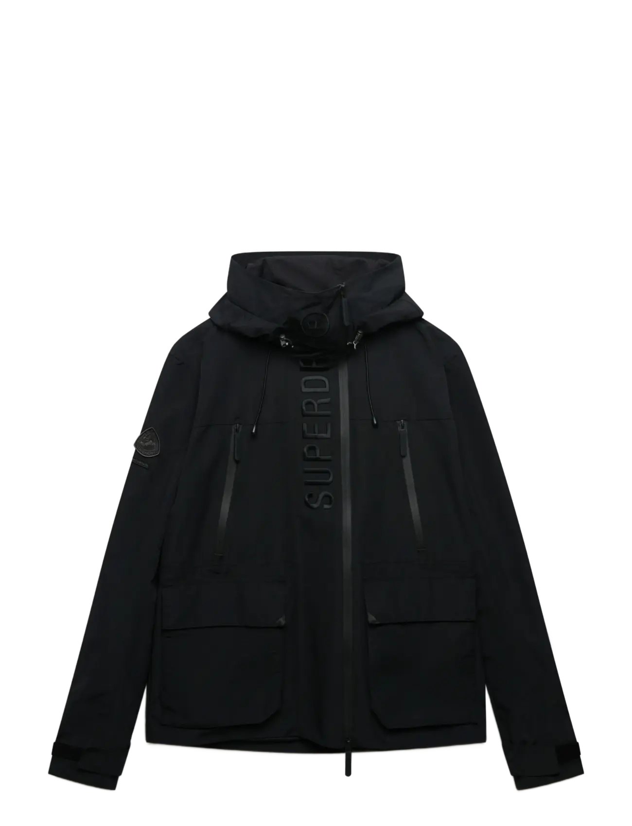 Superdry Sport HOOD ULTIMATE EMB WINBREAKER - Kleidung - BLACK / black