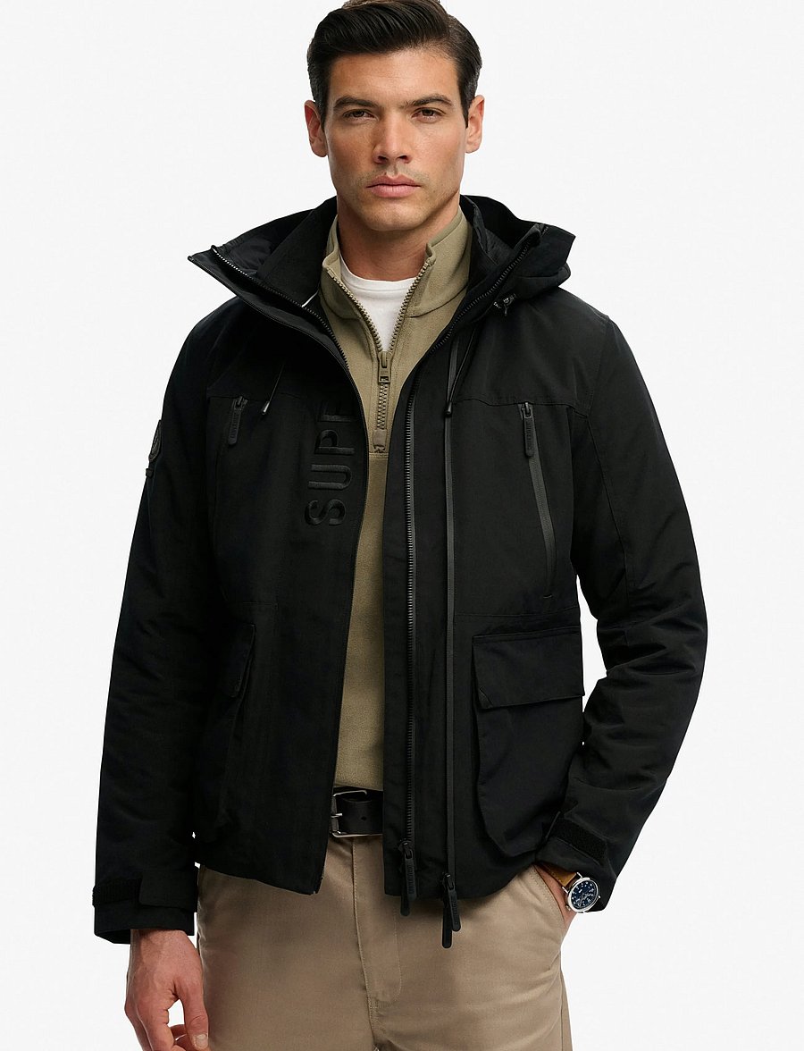 Superdry Sport - HOOD ULTIMATE EMB WINBREAKER - black - 0