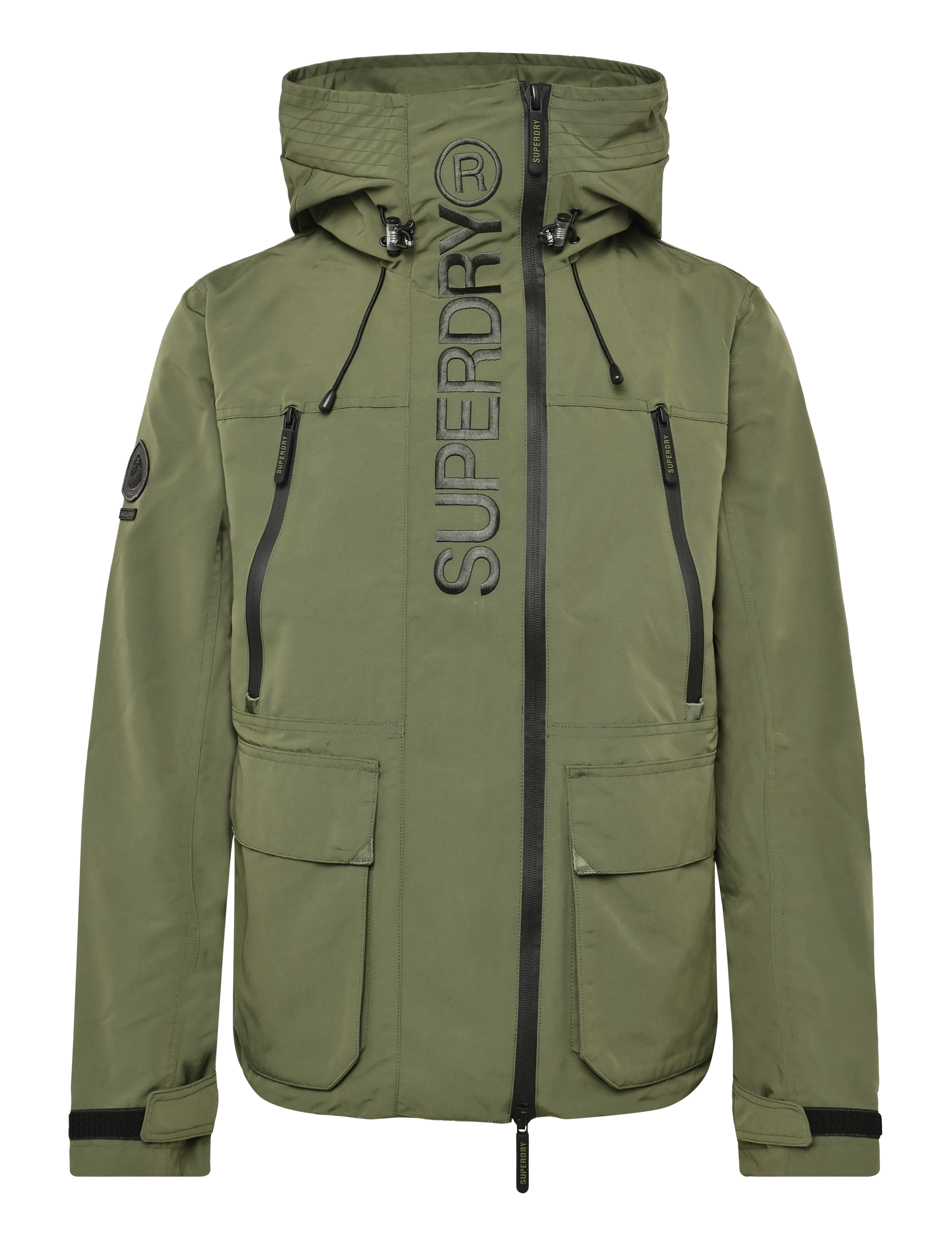 Superdry Sport HOOD ULTIMATE EMB WINBREAKER - Jacken - TREK KHAKI / khaki/green