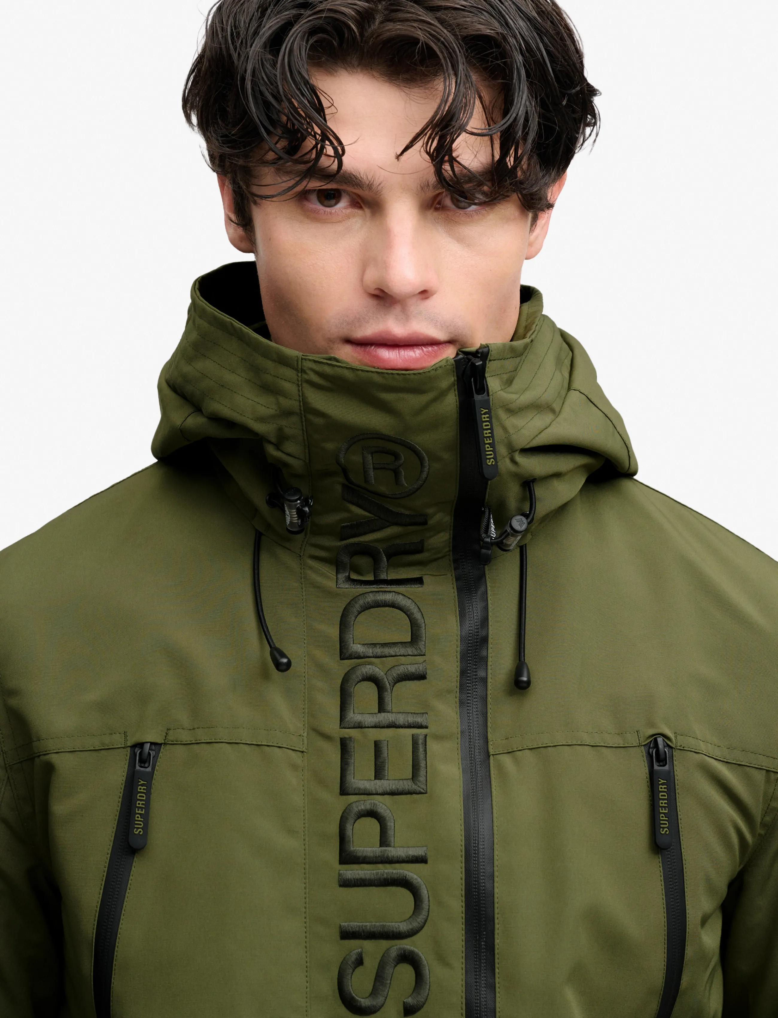 Superdry Sport - HOOD ULTIMATE EMB WINBREAKER - outdoor jacken - trek khaki - 4