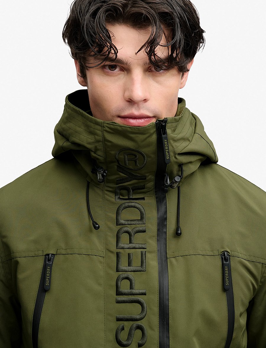 Superdry Sport - HOOD ULTIMATE EMB WINBREAKER - outdoor jacken - trek khaki - 4