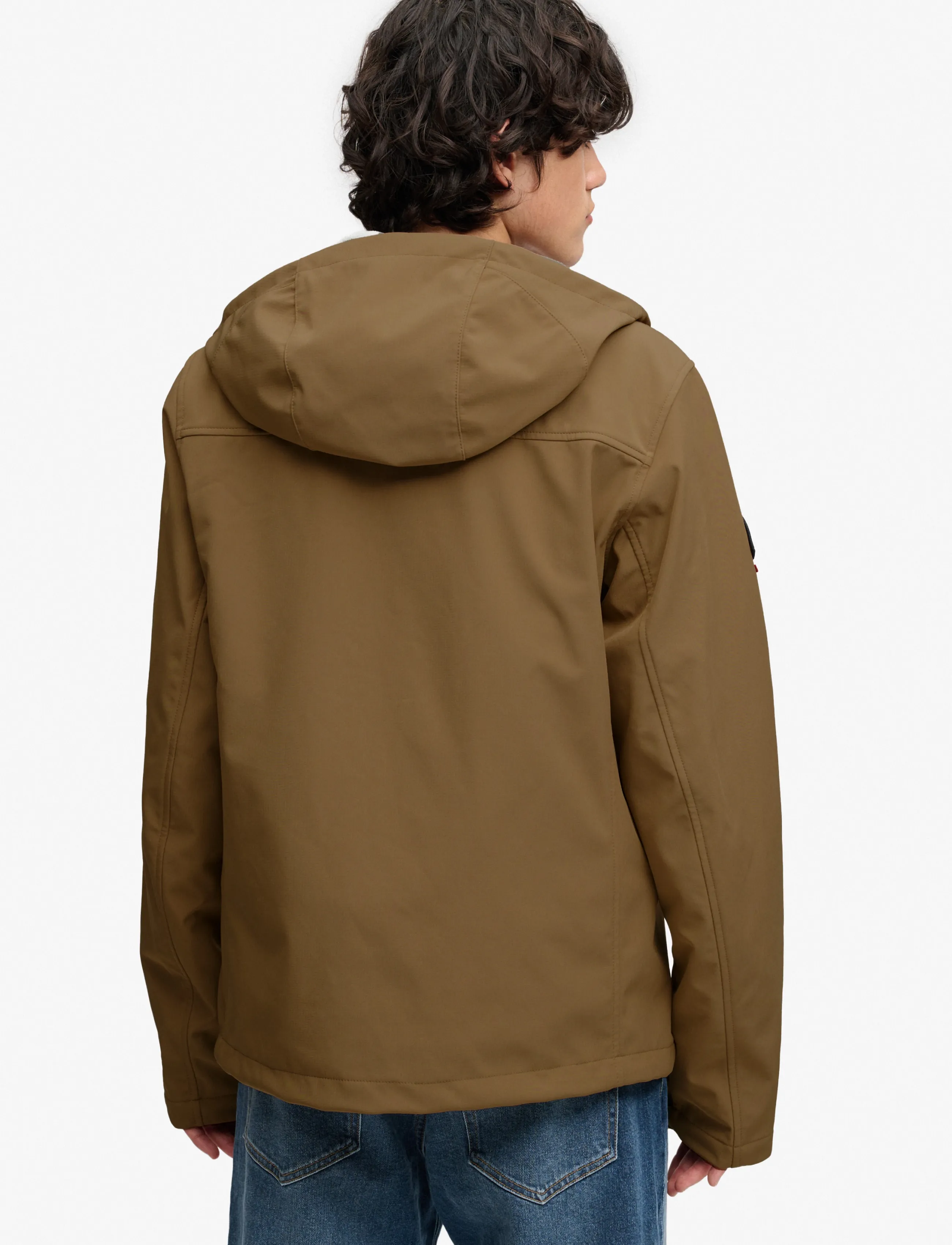 Superdry Sport - HOODED SOFTSHELL TREKKER JKT - leichte jacken - peak sands beige - 2