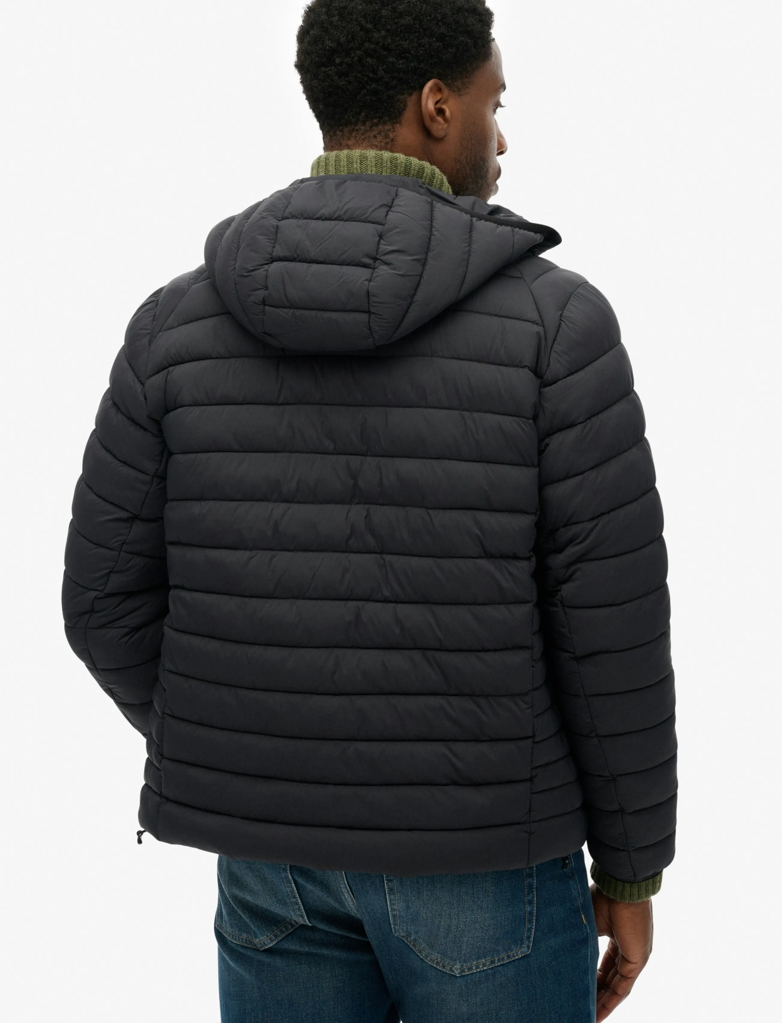 Superdry Sport - HOODED FUJI LITE JACKET - down jackets - black - 2