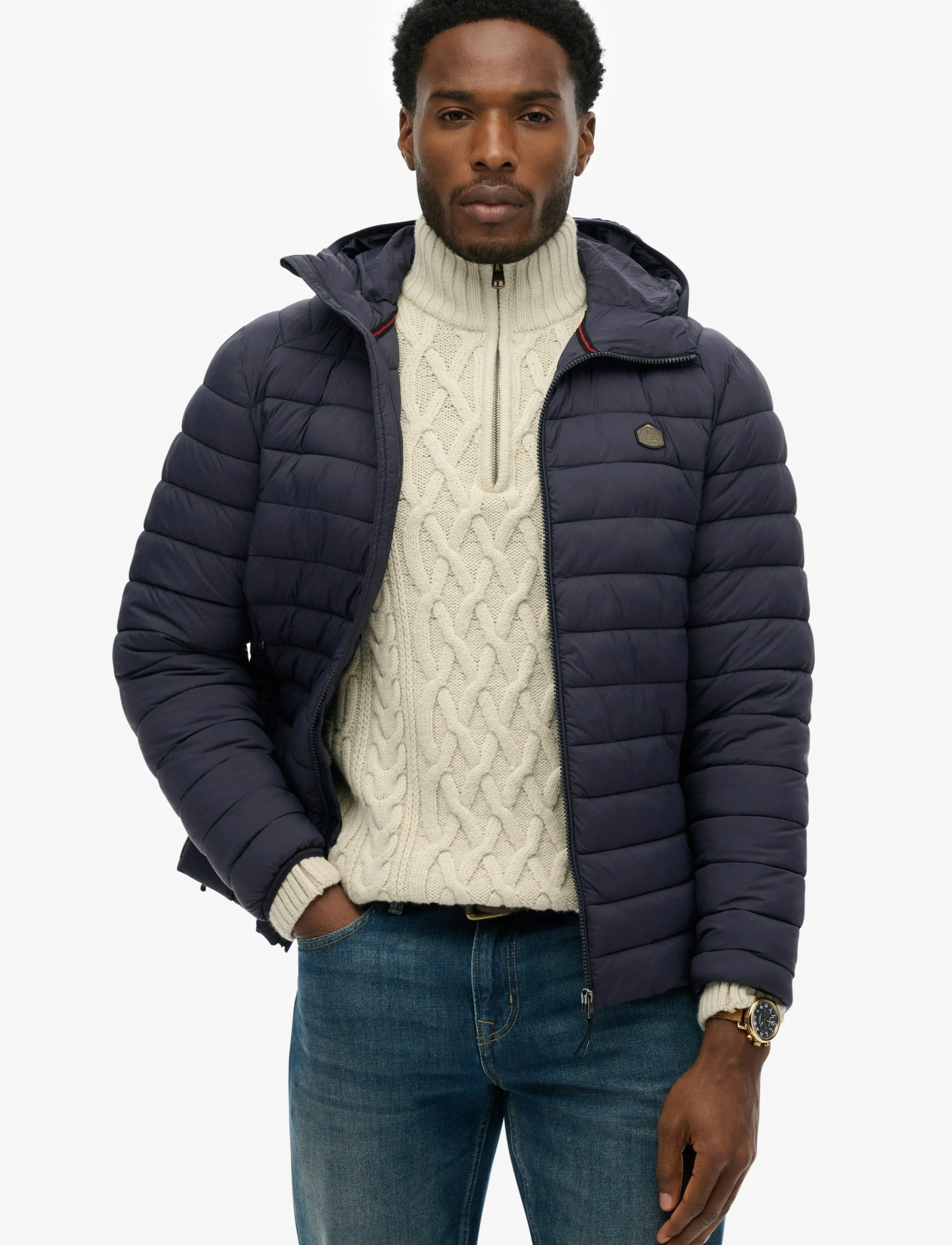 Superdry Sport HOODED FUJI LITE JACKET - Superdry Sport - ECLIPSE NAVY / navy