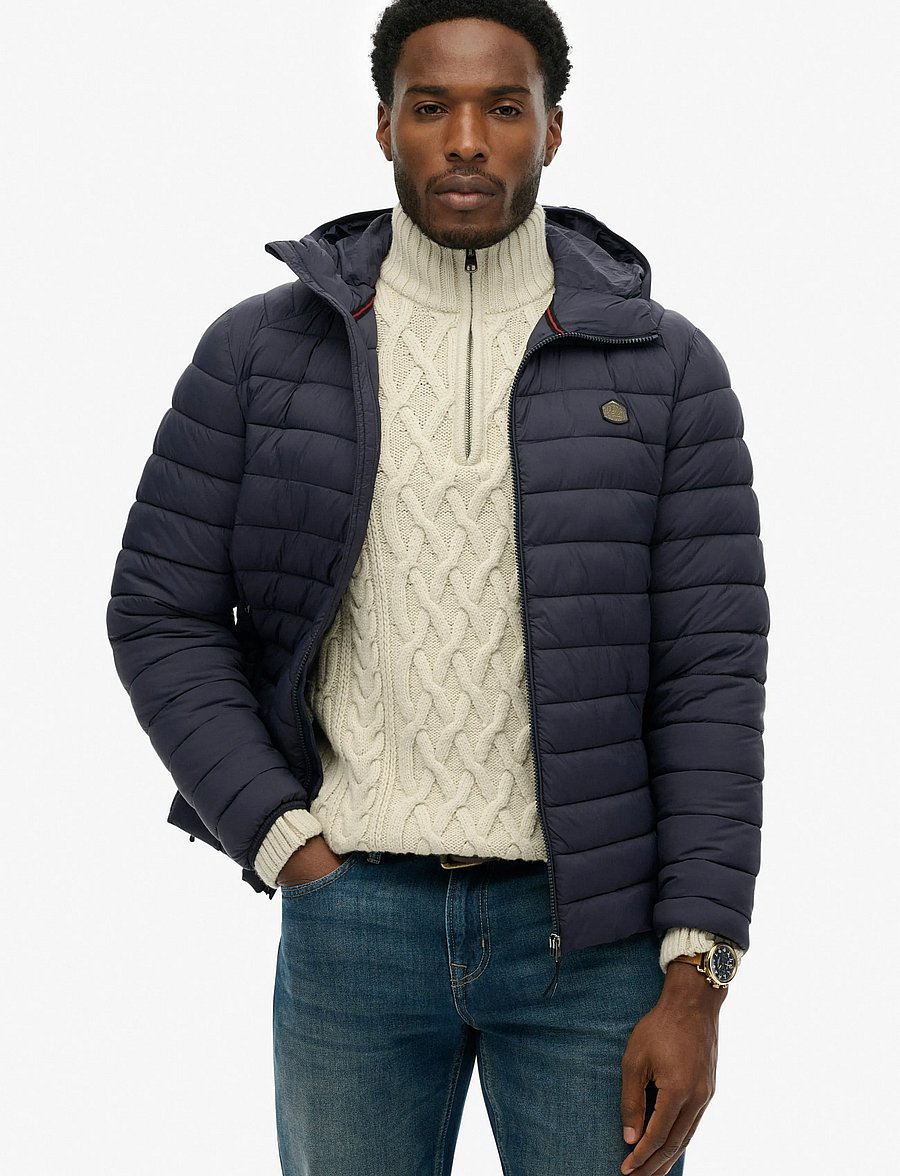 Superdry Sport - HOODED FUJI LITE JACKET - dunjackor - eclipse navy - 0