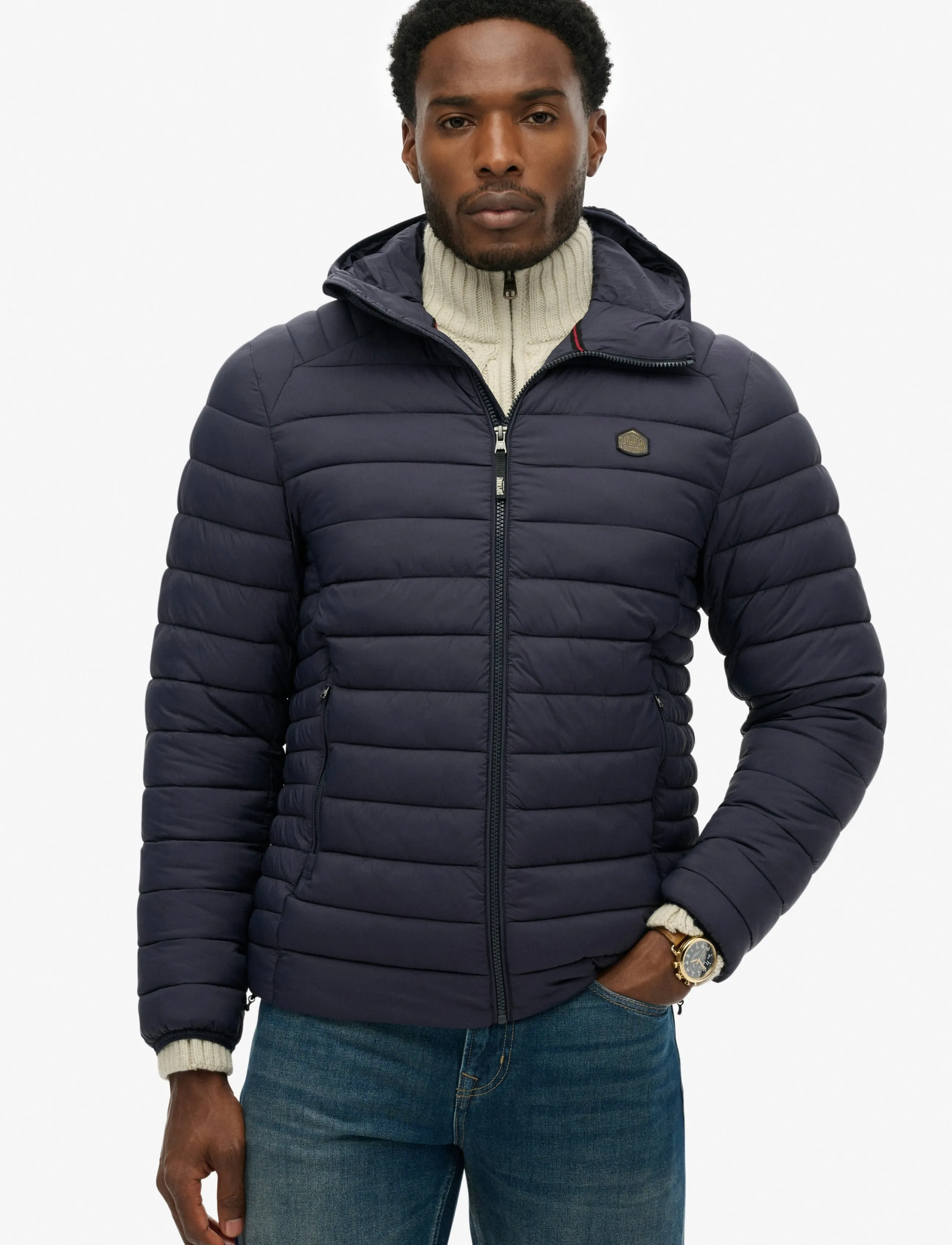 Superdry Sport - HOODED FUJI LITE JACKET - dunjakker - eclipse navy - 4