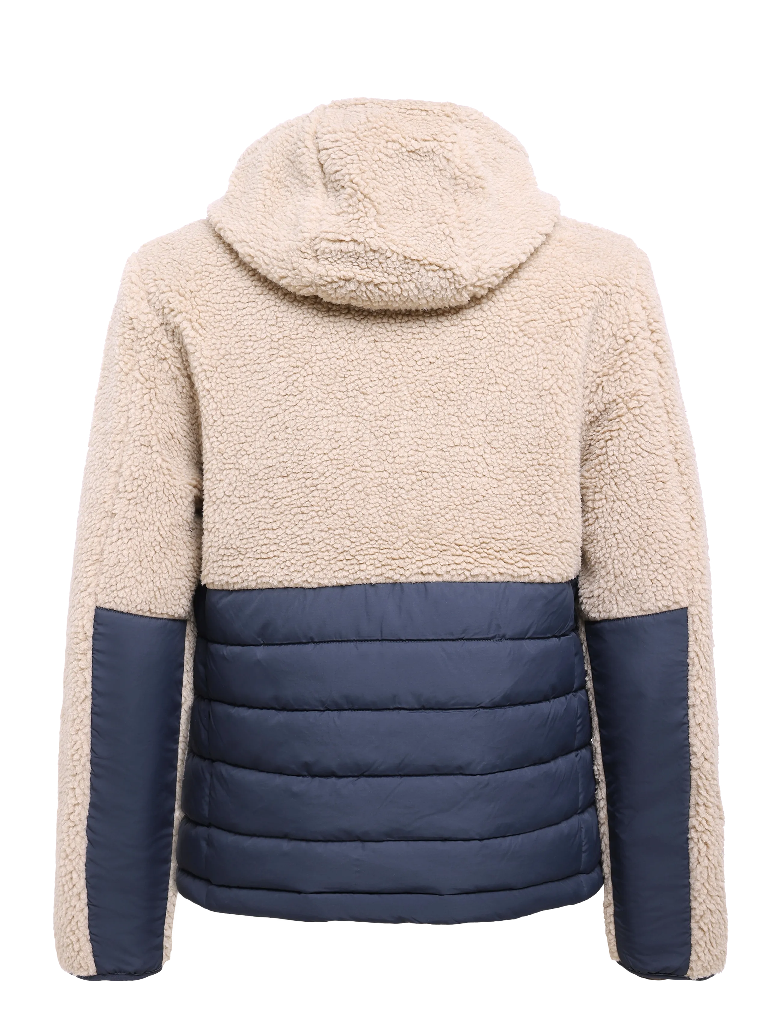 Superdry Sport - HOOD OUTDOOR BORG QUILT HYBRID - efterårsbesparelser - white pepper marl/eclipse navy - 2