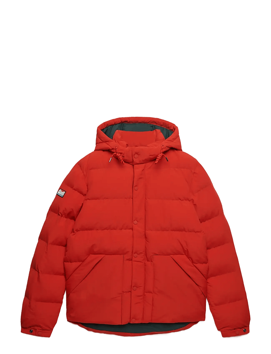 Superdry Sport - OUTDOOR EVEREST PUFFER JKT - daunenjacken - lead red - 1